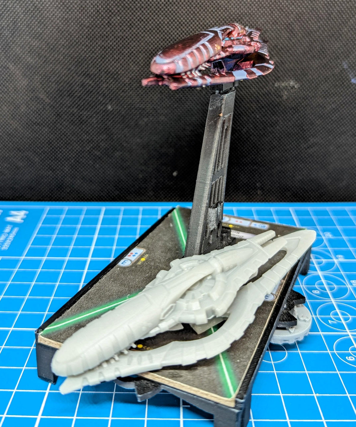 Covenant SDV-class Heavy Corvette 1:10000 scale for Halo Armada Homebrew or other miniatures games 90mm