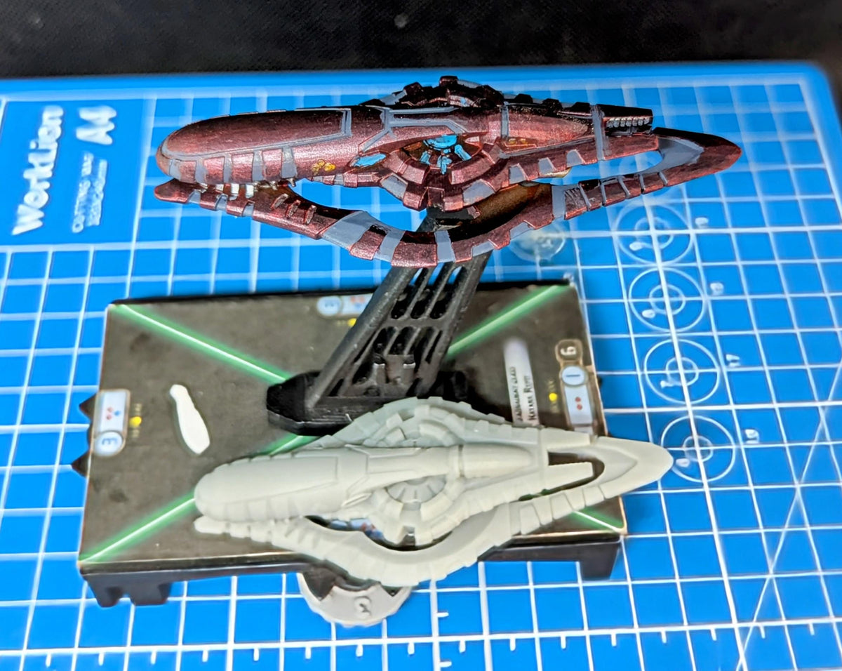 Covenant SDV-class Heavy Corvette 1:10000 scale for Halo Armada Homebrew or other miniatures games 90mm