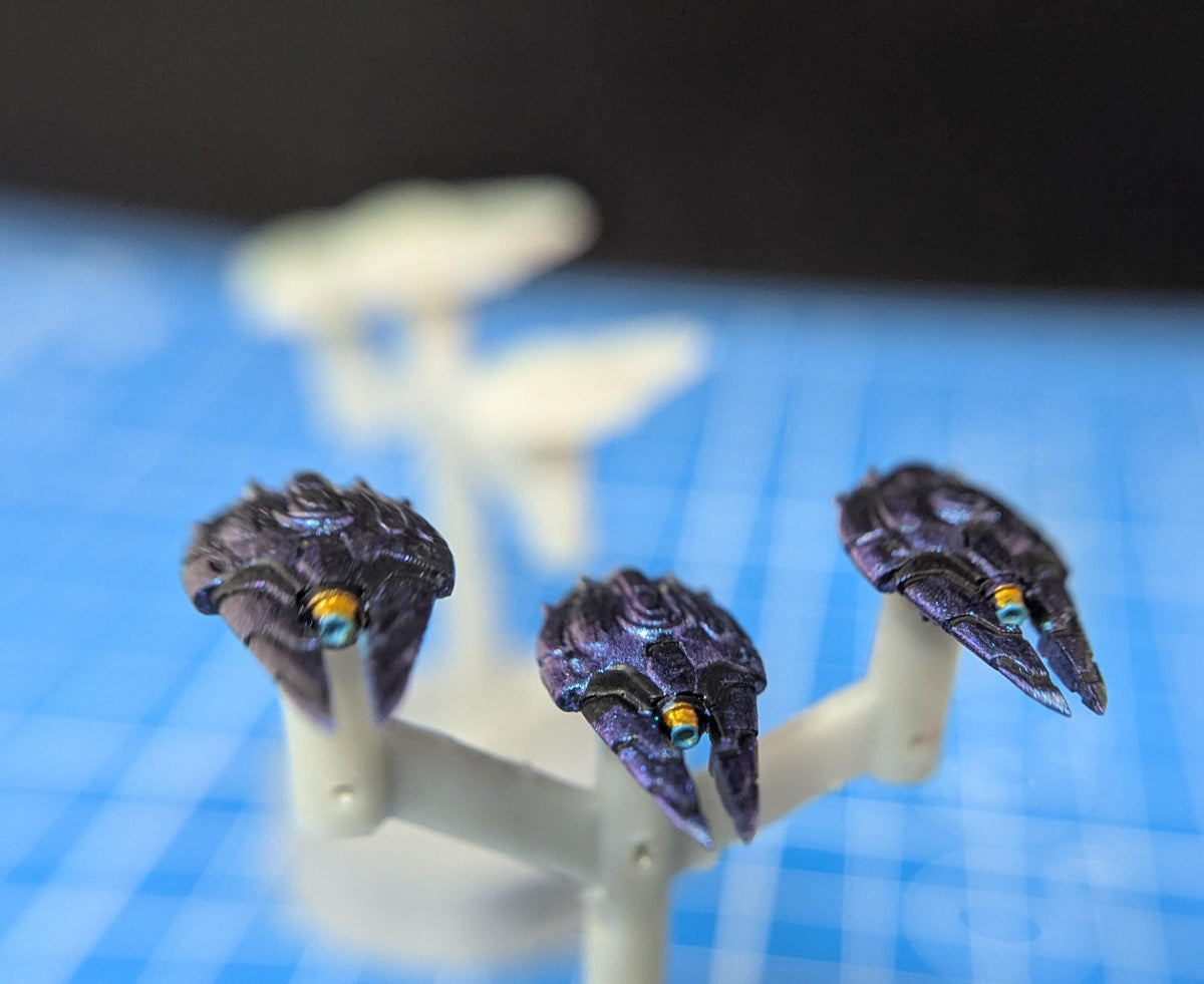 Covenant Seraph class fighter squadron (6) Halo Armada Homebrew or other miniatures games 18mm