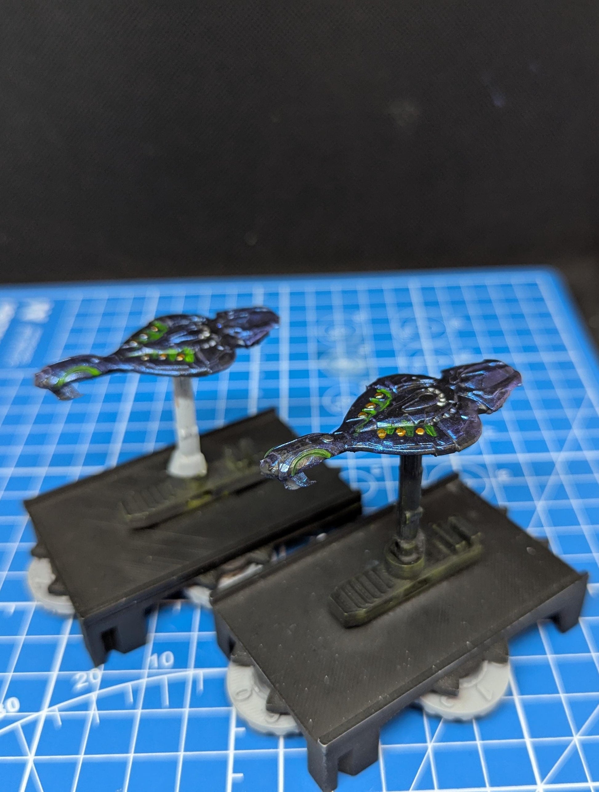 Covenant Zanar pattern CRS Light Cruiser 1:10000 scale for Halo Armada Homebrew or other miniatures games 54.7mm