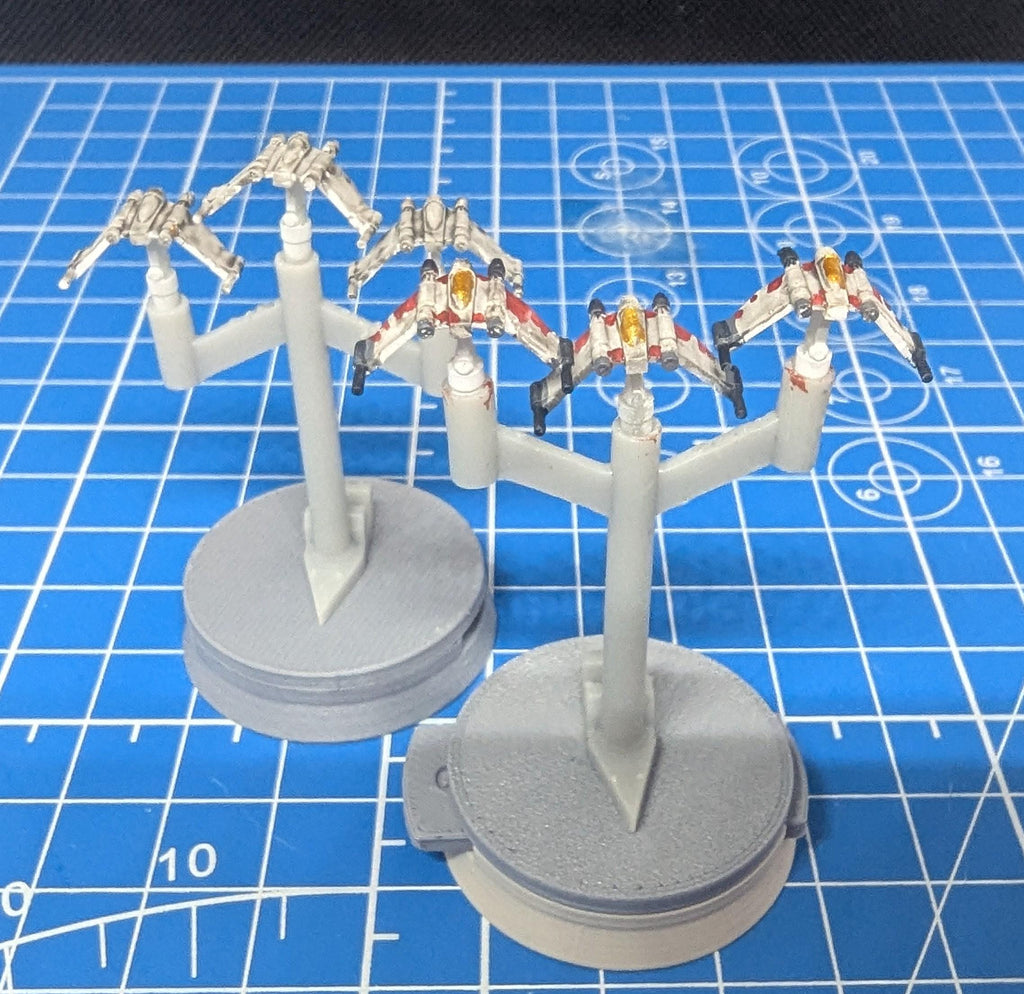 Republic V-19 Torrent starfighter Squadron (6) for Star Wars Armada or other miniatures games