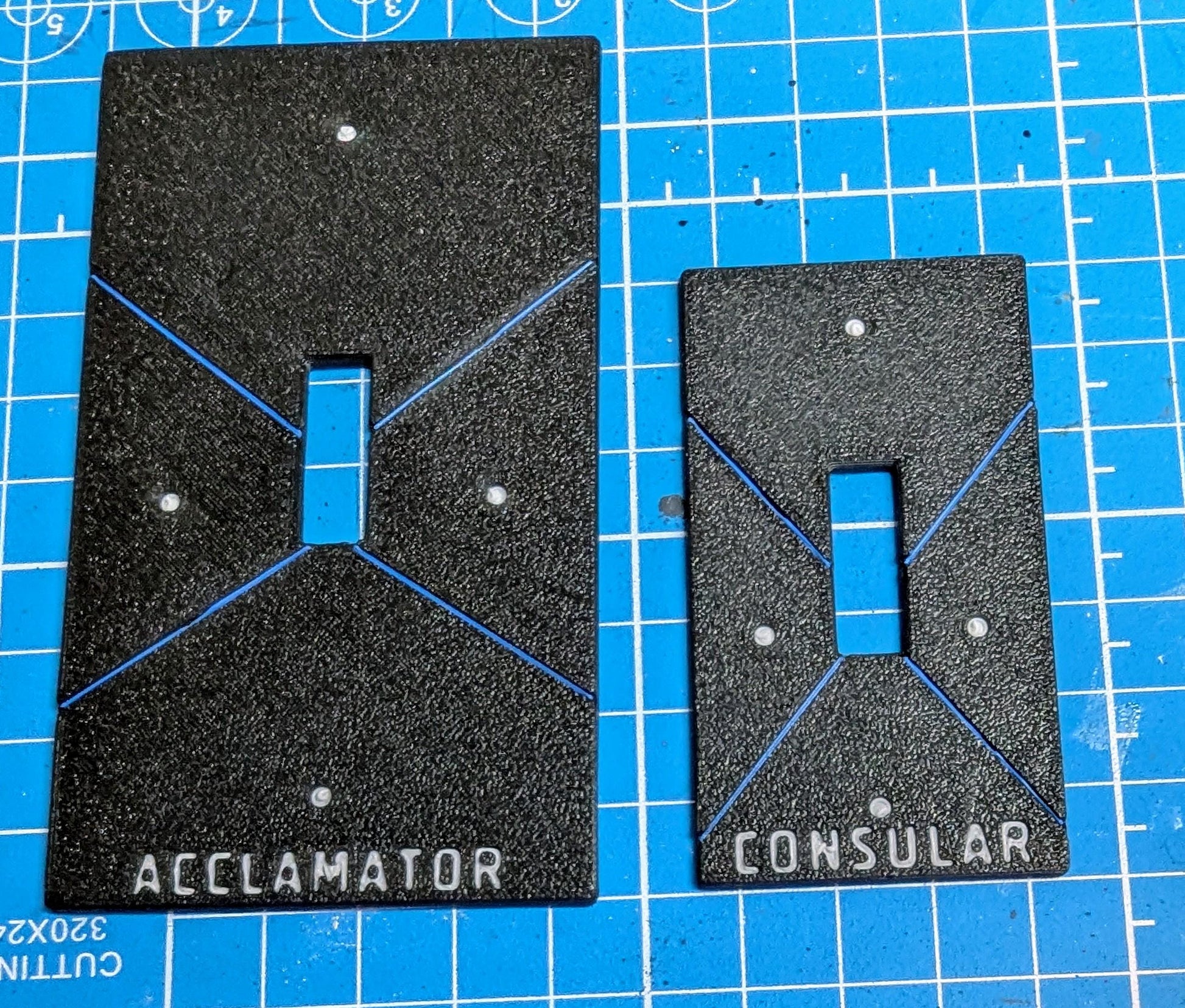 3d Printed Star Wars Armada proxy Ship Tokens