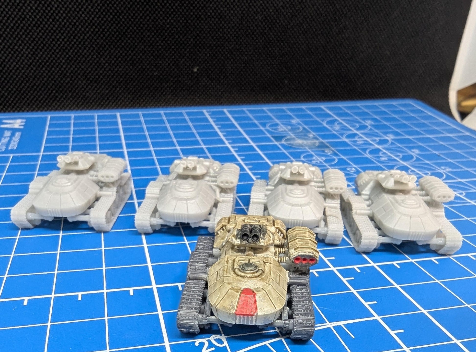 6mm Scale Rebel T3-B Heavy Attack Tank platoon (5)
