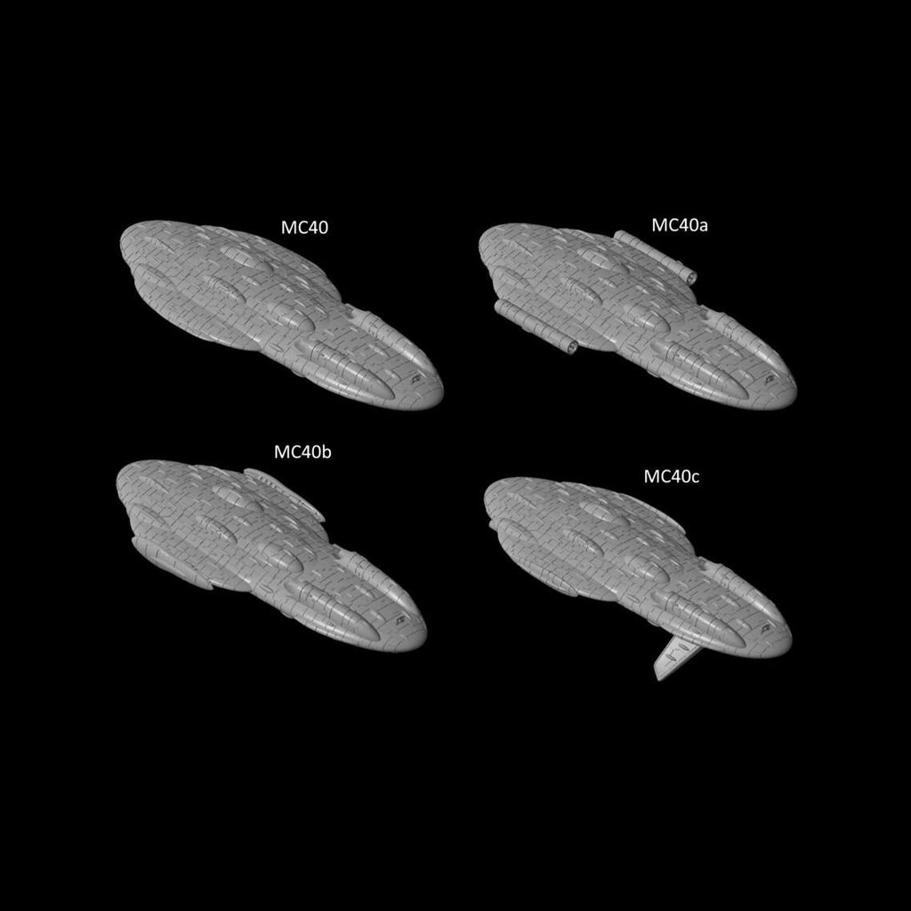 Rebel MC-40a Light Cruiser for Star Wars Armada 105mm