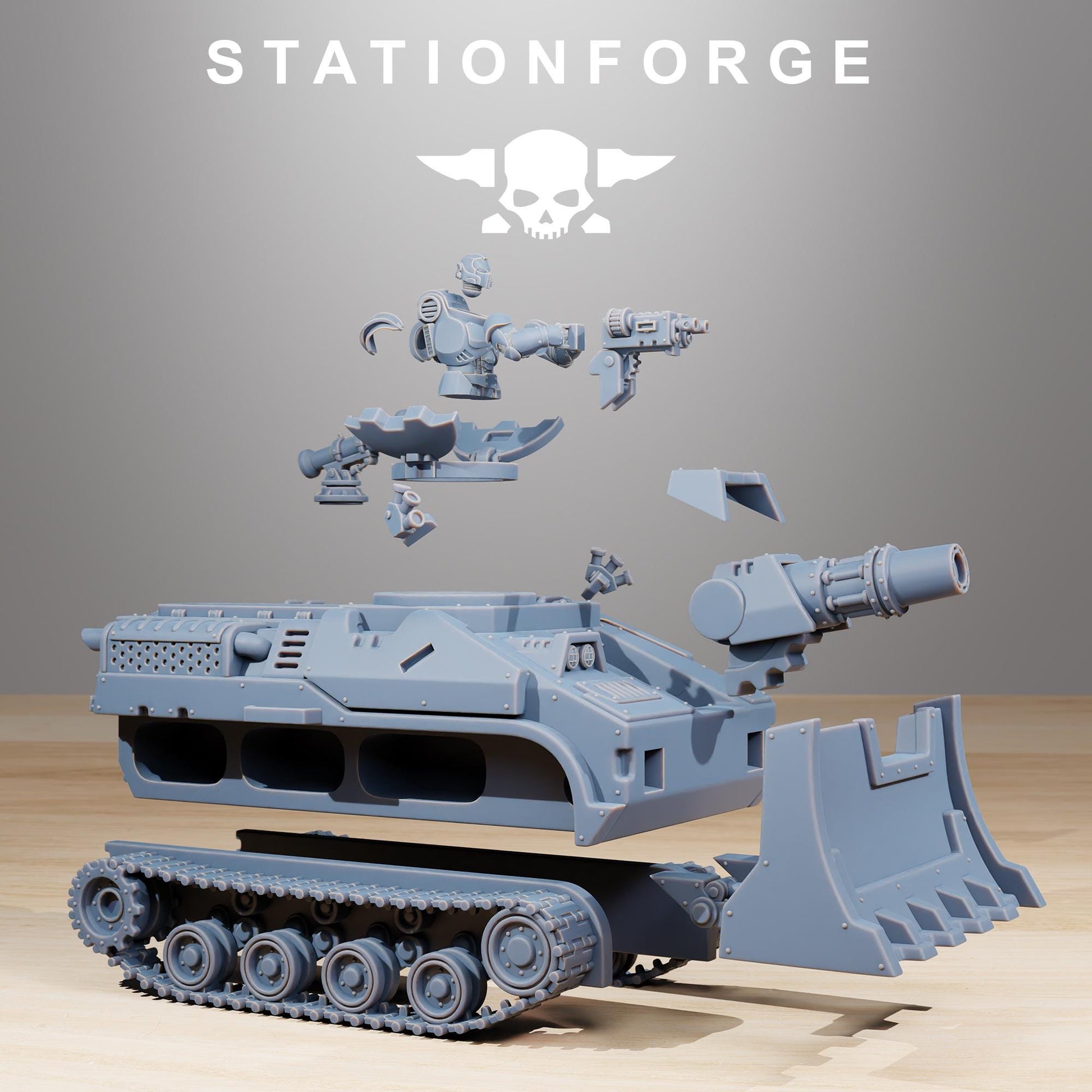 Socratis Vanguard Tank 32mm scale for Grimdark Future or other miniatures games