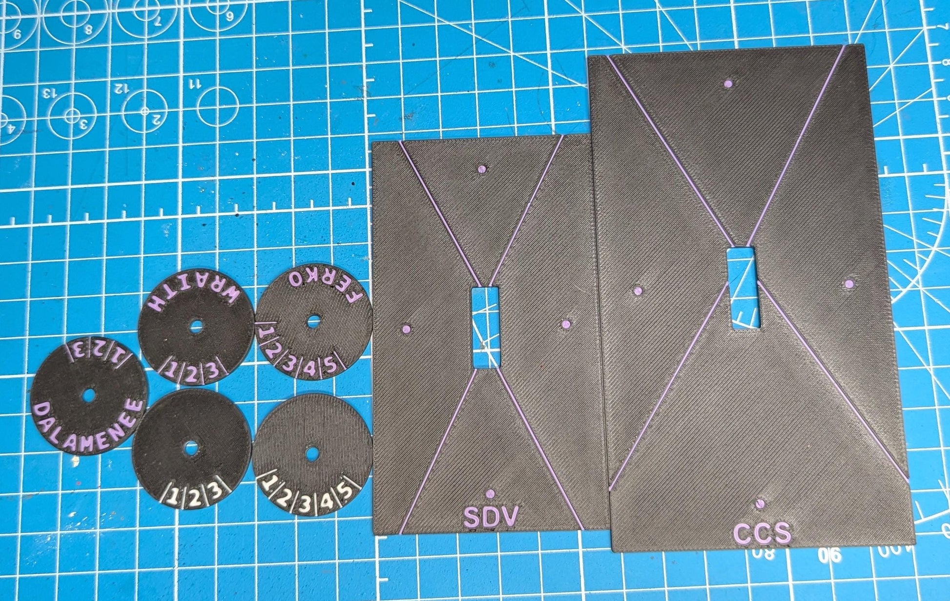3d Printed Star Wars Armada proxy Ship Tokens