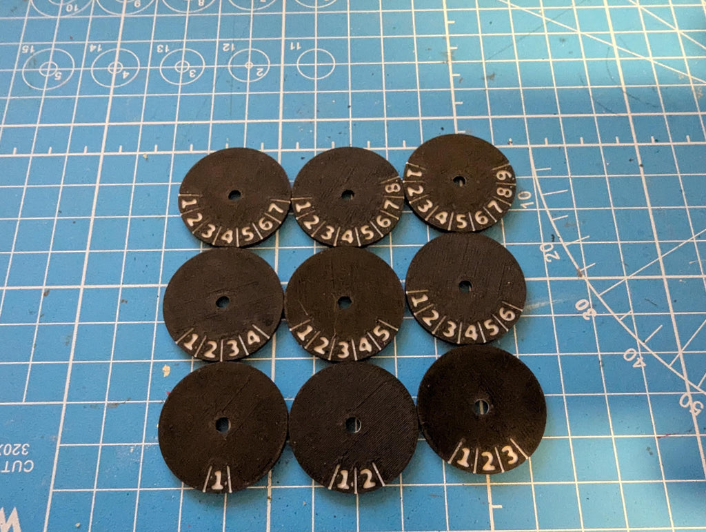 3d Printed Star Wars Armada proxy Ship Tokens