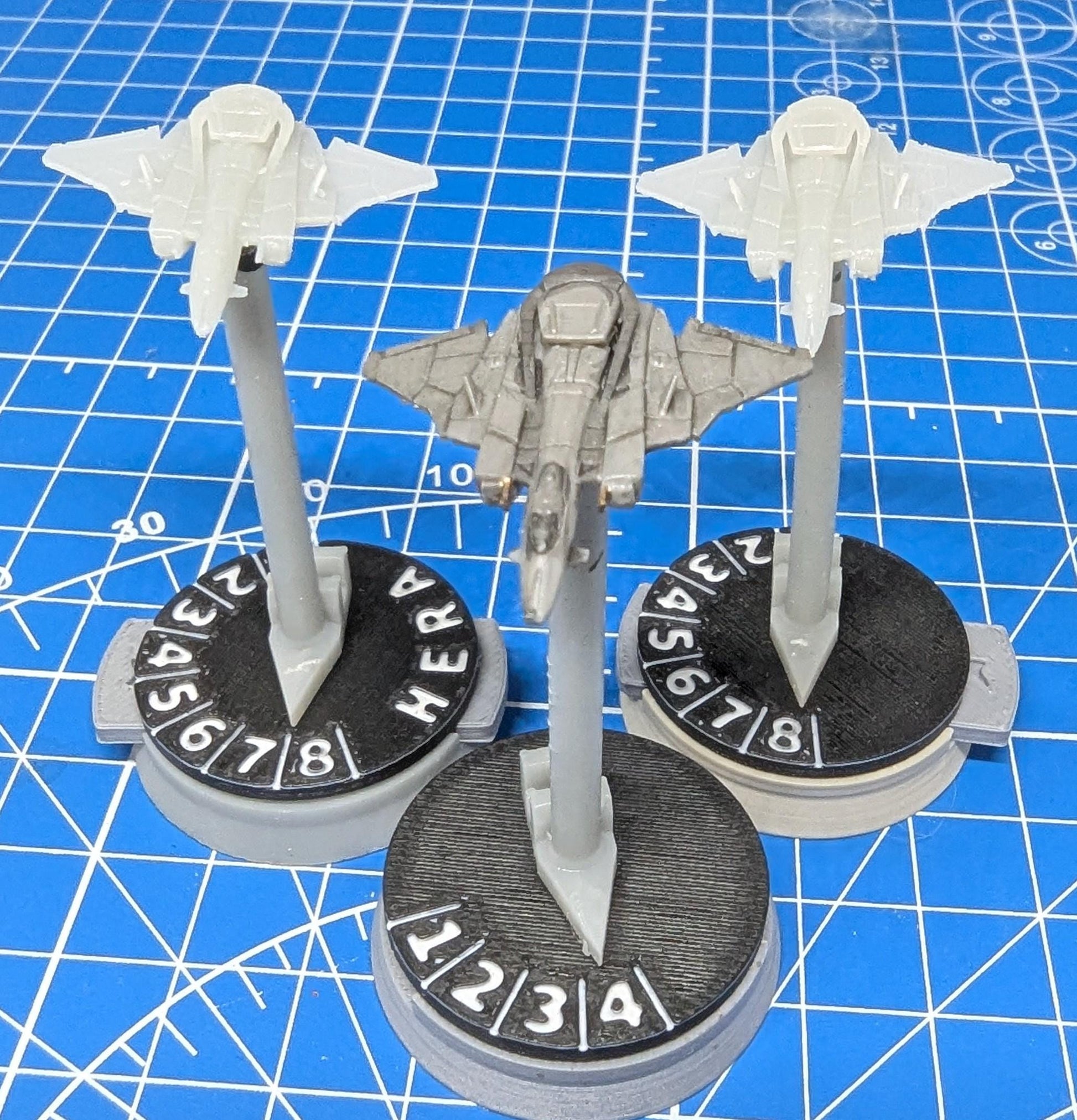 UNSC Winter-class Prowler stealth squadron (3) Halo Armada Homebrew or other miniatures games 30mm