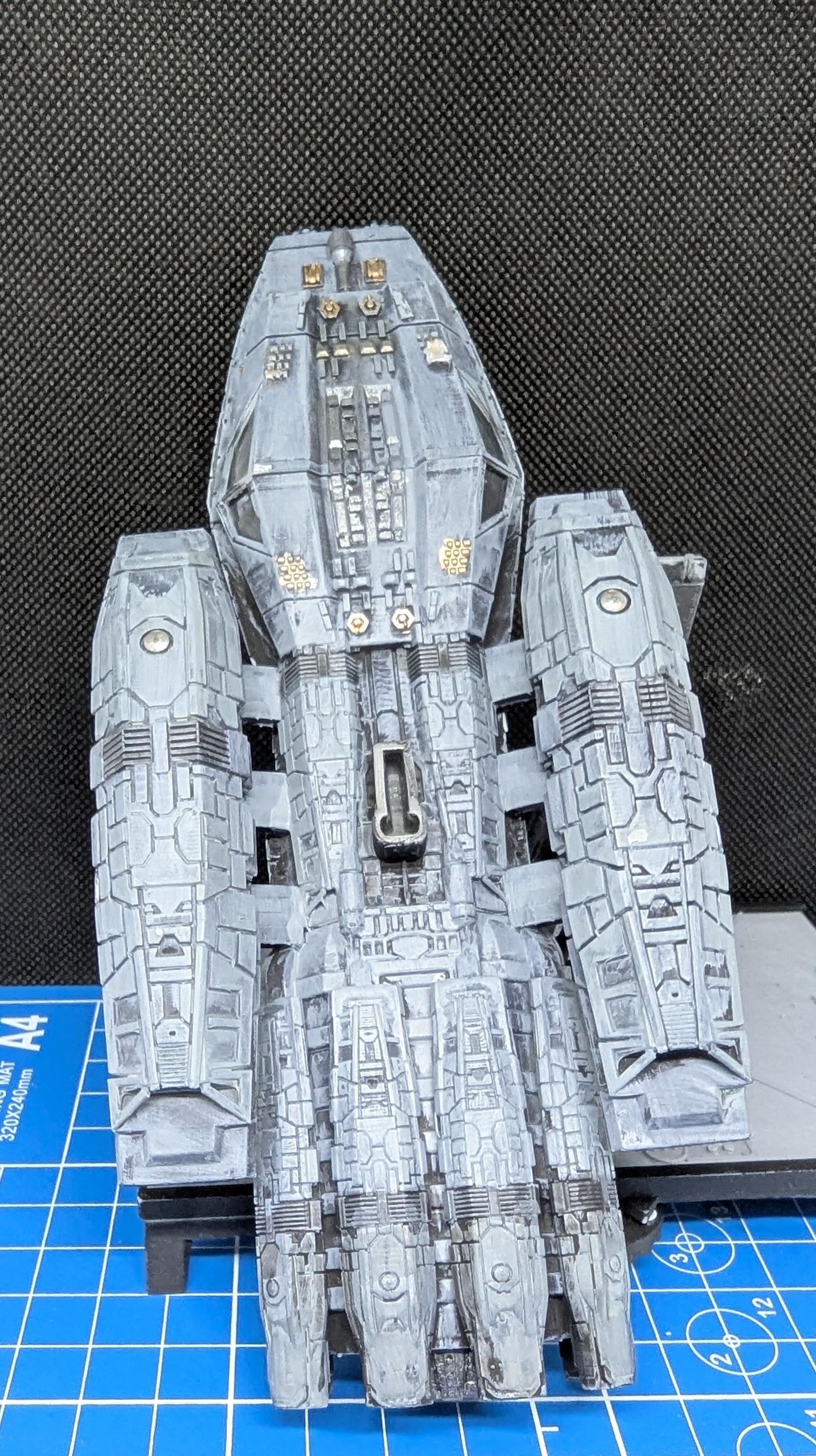 Colonial Mercury Battlestar for Armada Legends or other miniatures games 180mm