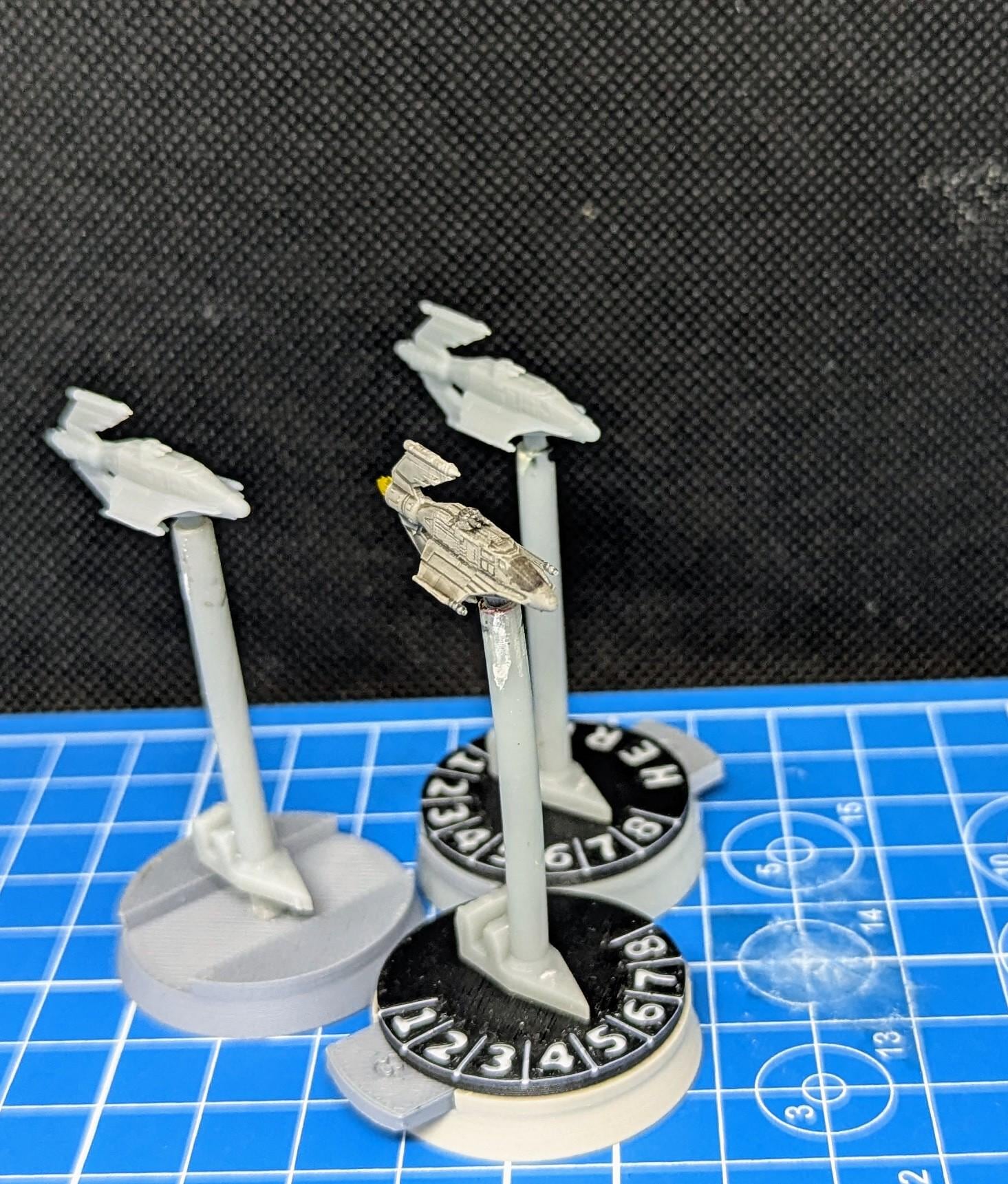 Scum GAT-12 Skipray BlastBoat Irregular Starfighter pack(3) for Star wars armada or other miniatures games