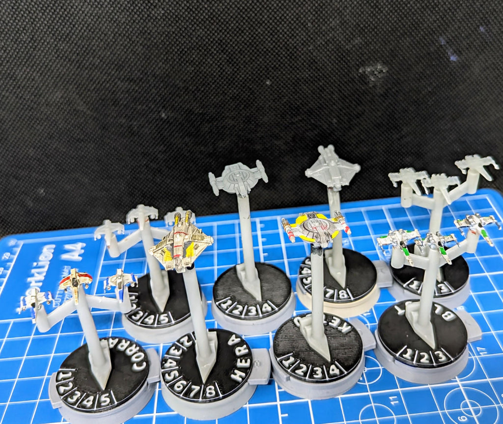 Rebels Fighter Squadron Reinforcement Pack 2 (8) squadrons for Star wars armada or other miniatures games