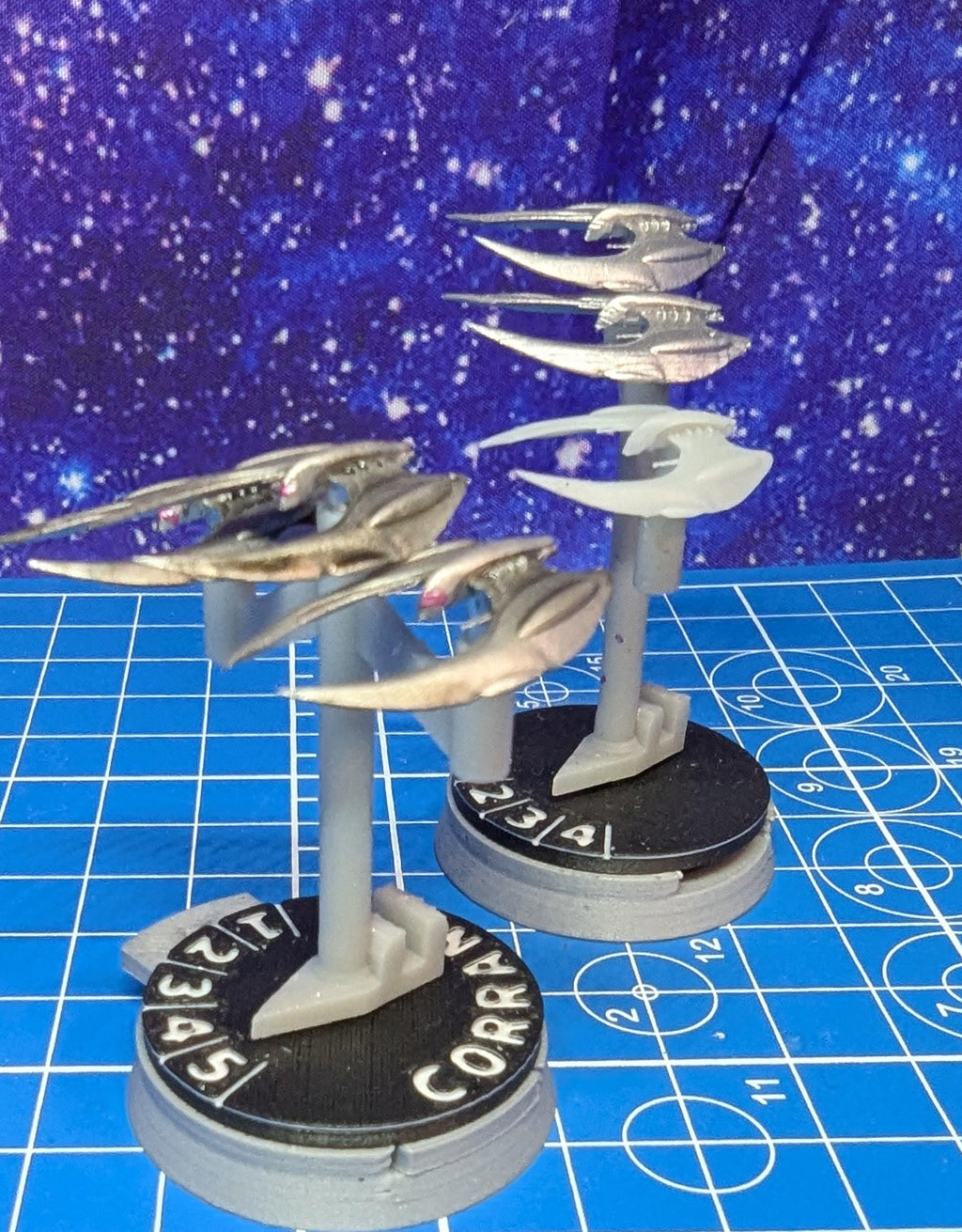 Cylon fleet Raider superiority fighter squadron (6) for Armada Legends or other miniatures games 22mm