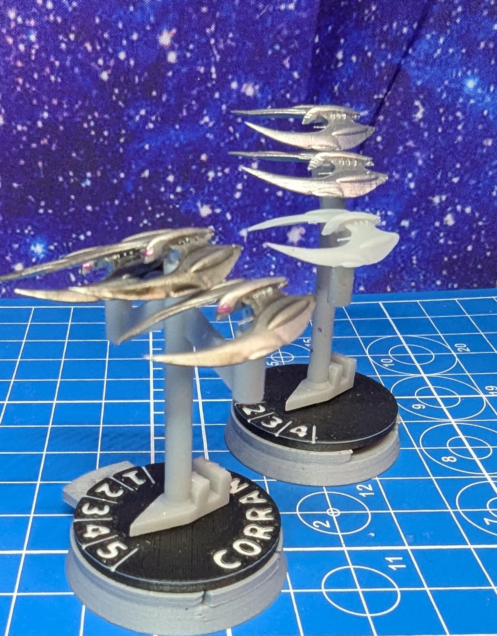 Cylon fleet Raider superiority fighter squadron (6) for Armada Legends or other miniatures games 22mm