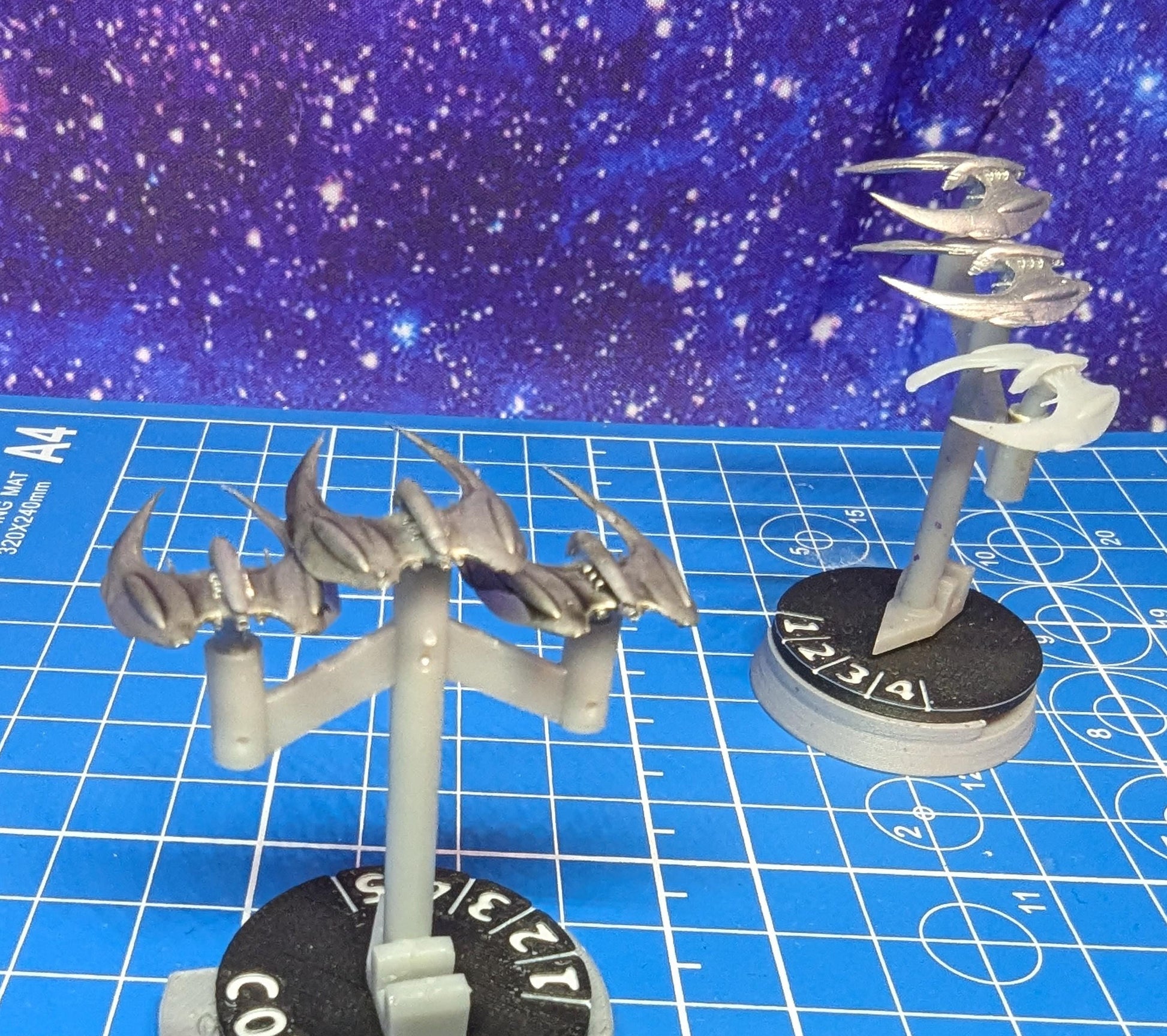 Cylon fleet Raider superiority fighter squadron (6) for Armada Legends or other miniatures games 22mm