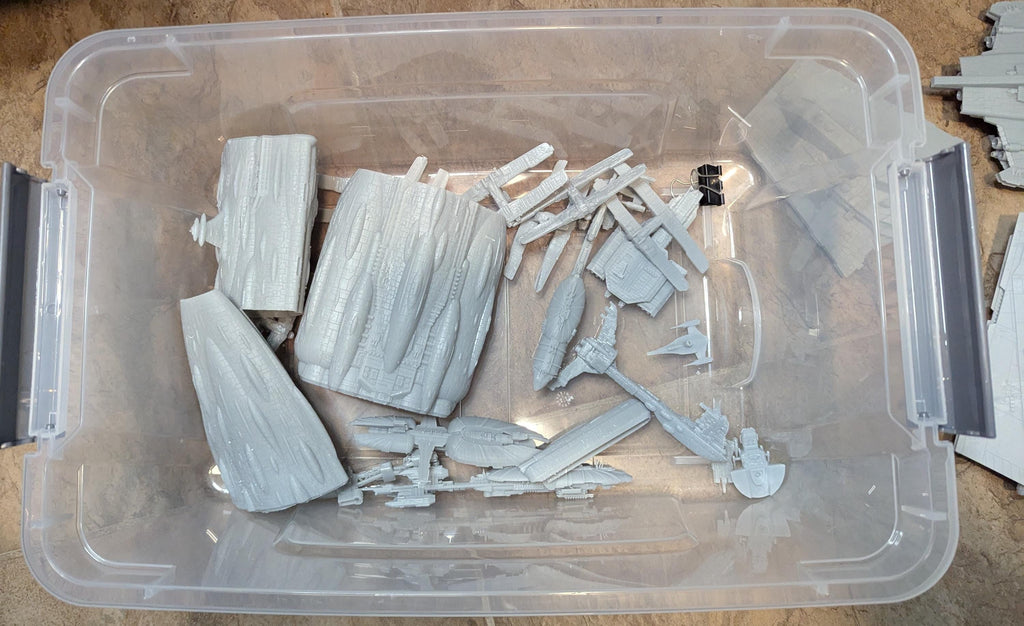 WRECKAGE! Misprint Star wars armada scale starships for wreckage