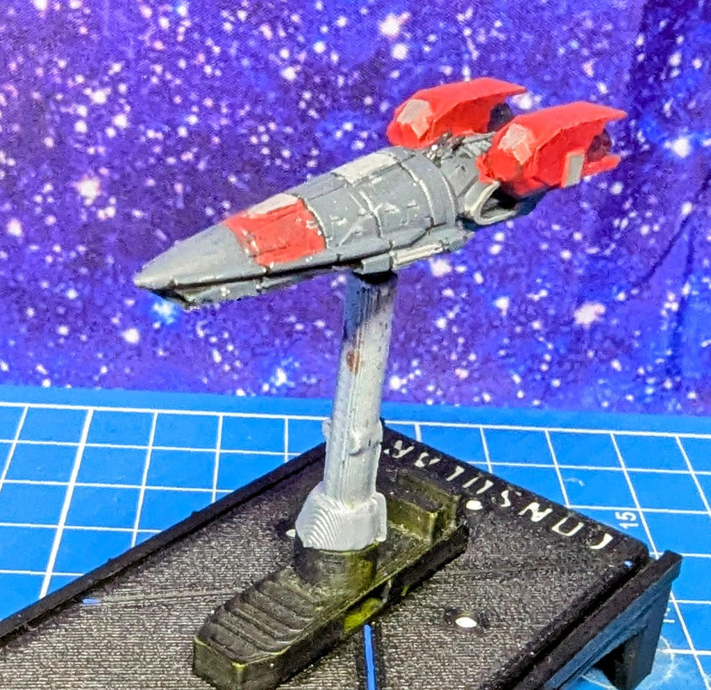 Manticore Corvette for starship miniatures games like Onepagerules Warfleets or Armada legends
