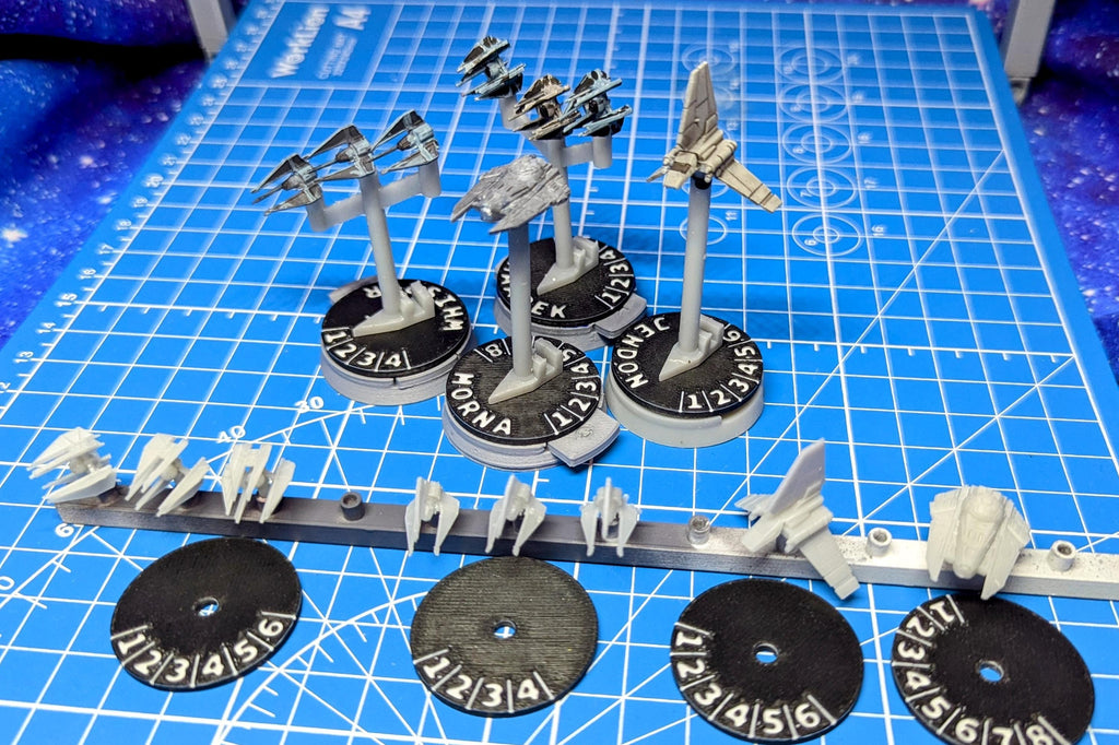 Imperial Fighter Squadron Reinforcement Pack 2 (8) squadrons for Star wars armada or other miniatures games