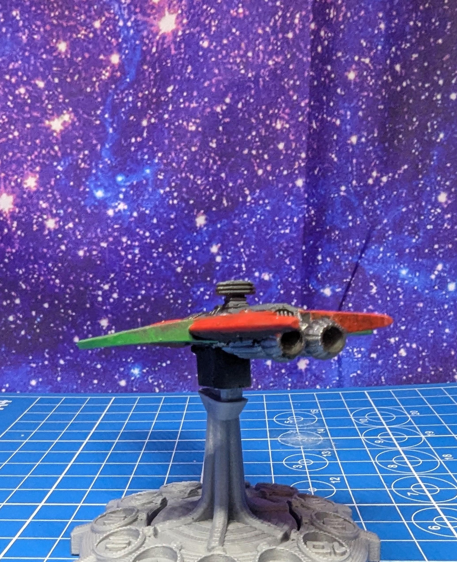 Narn Ka'Tok Battle Destroyer proxy for Star Wars Armada or other miniatures games 110mm