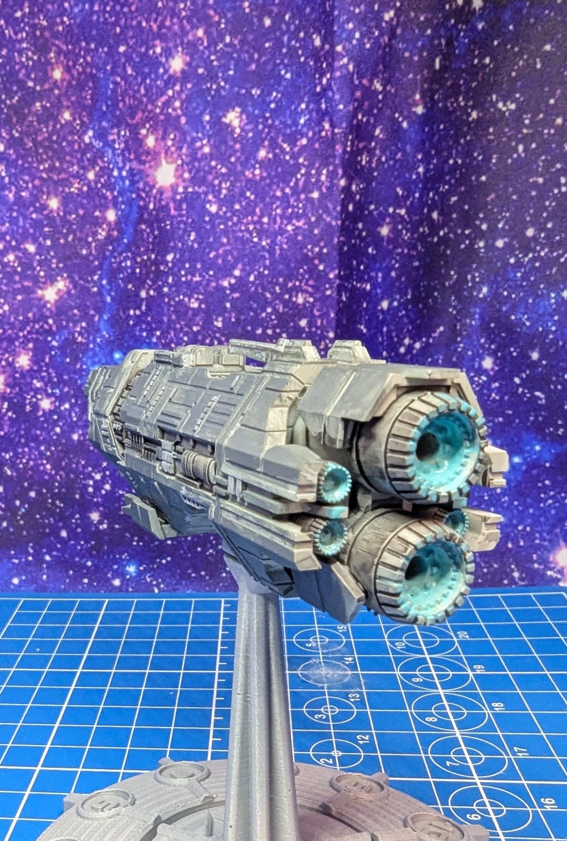 UNSC Marathon-Class Cruiser Miniature: Halo Armada Homebrew (119.3mm)