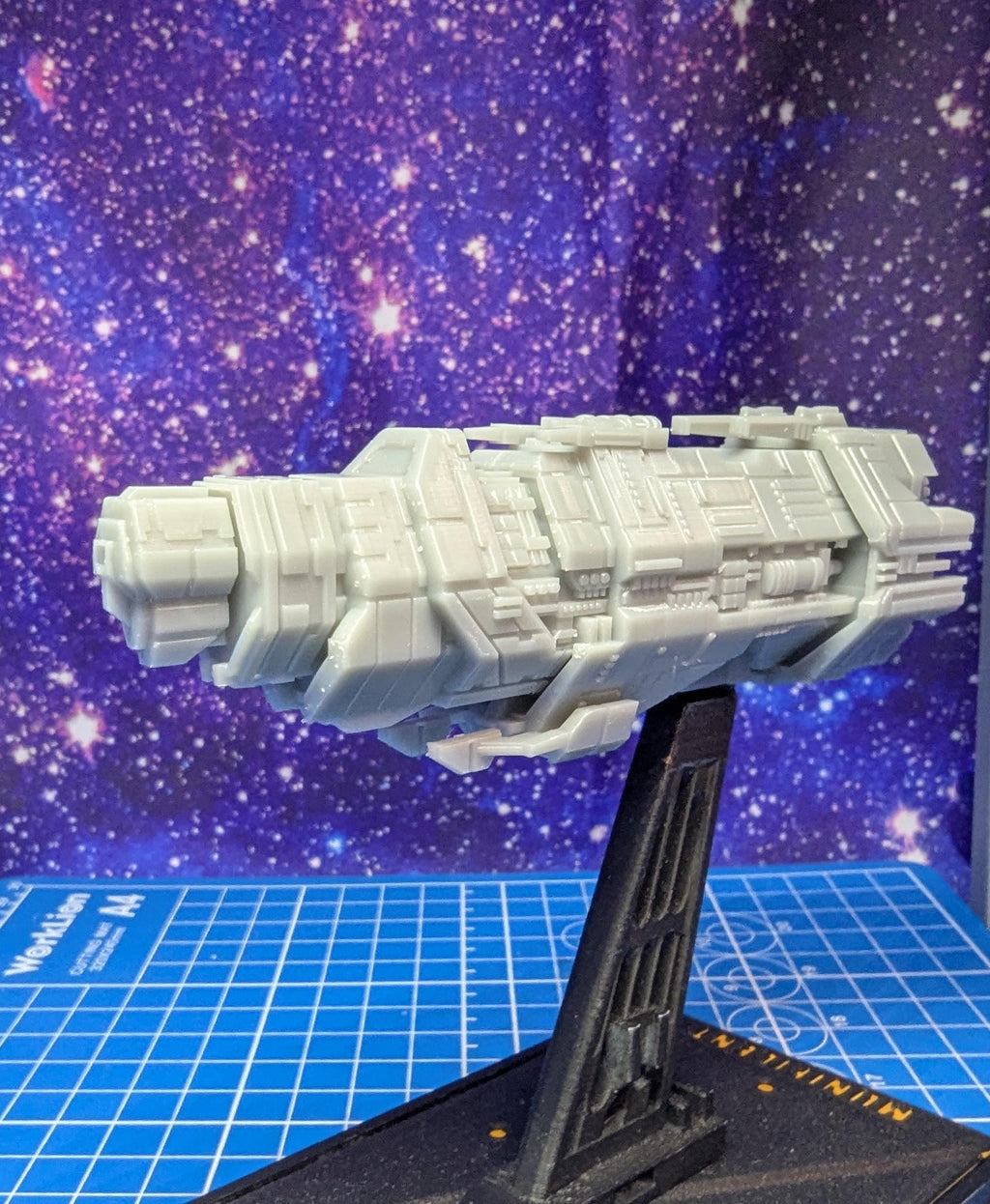 UNSC Marathon-Class Cruiser Miniature: Halo Armada Homebrew (119.3mm)