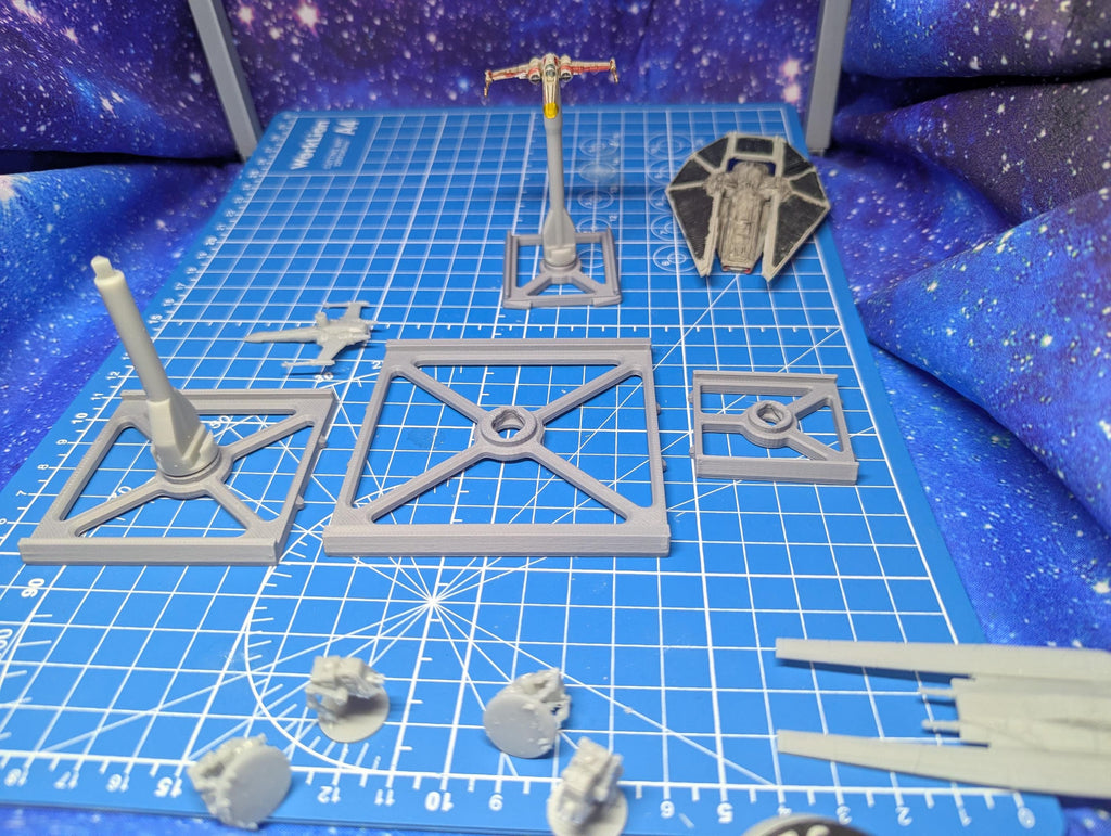 XW Star Wars Xwing compatible Flight Stands for Xwing Miniatures Game