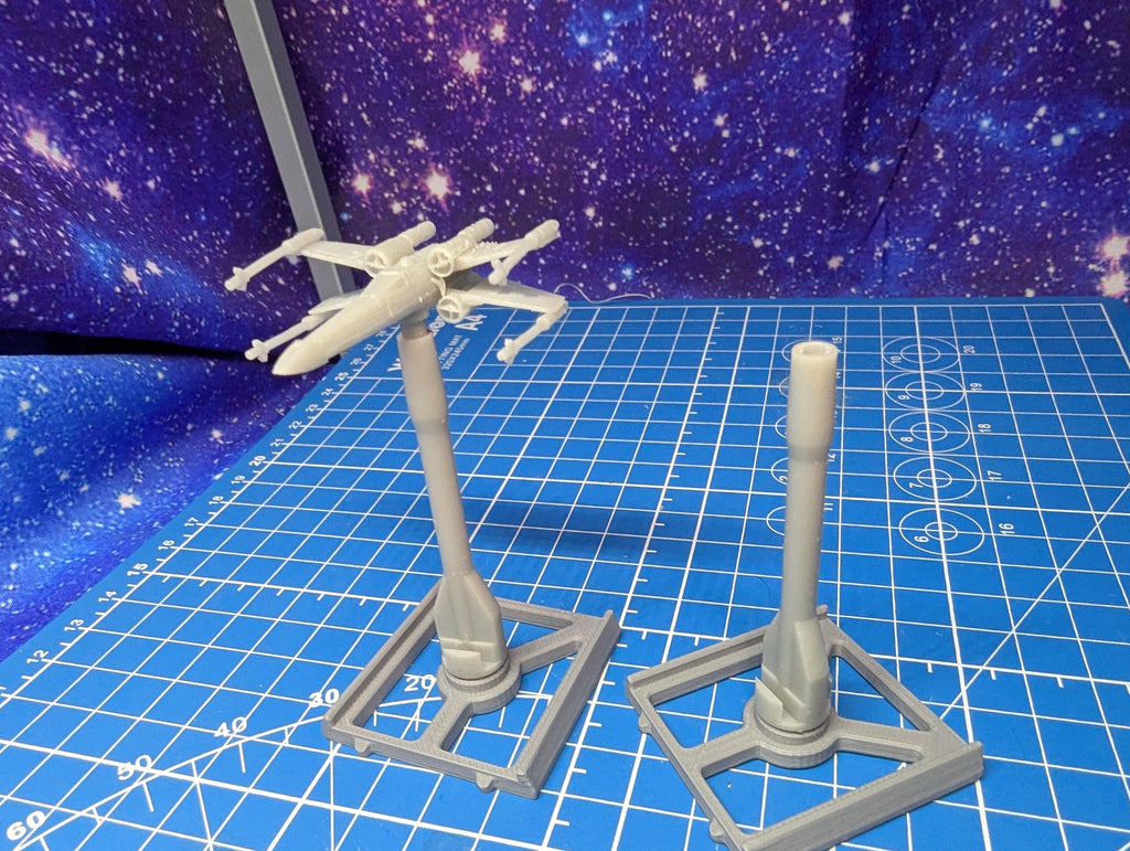 XW scale T-65 X-Wing Starfighters (2) for Star wars Xwing Miniatures game 1/270