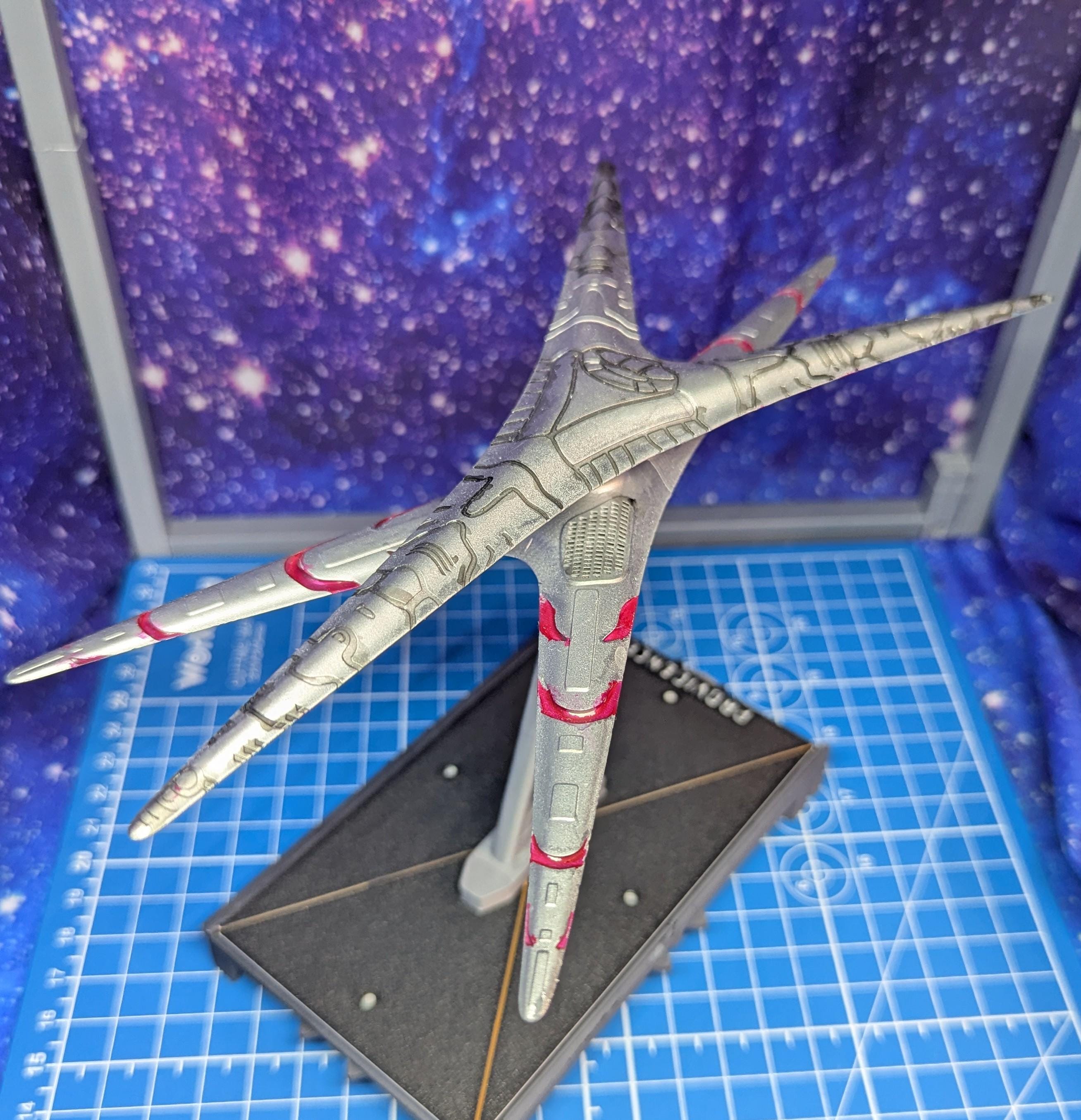 Cylon fleet Basestar type D carrier for Armada Legends or other miniatures games 210mm