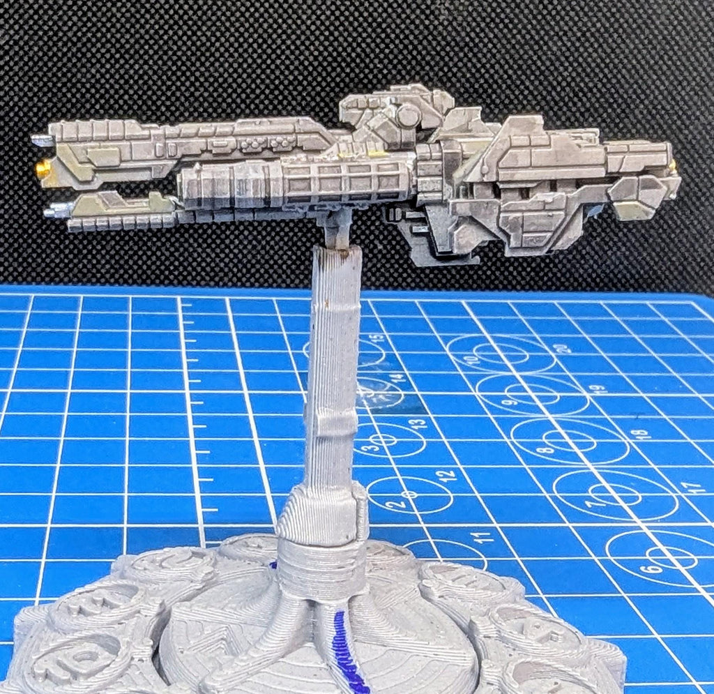 UNSC Paris Class Frigate Miniature, 53mm for Halo Armada scale games