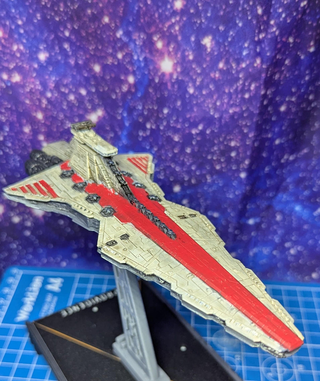 Republic Servatar Star Destroyer refit proxy for Star Wars Armada 165mm