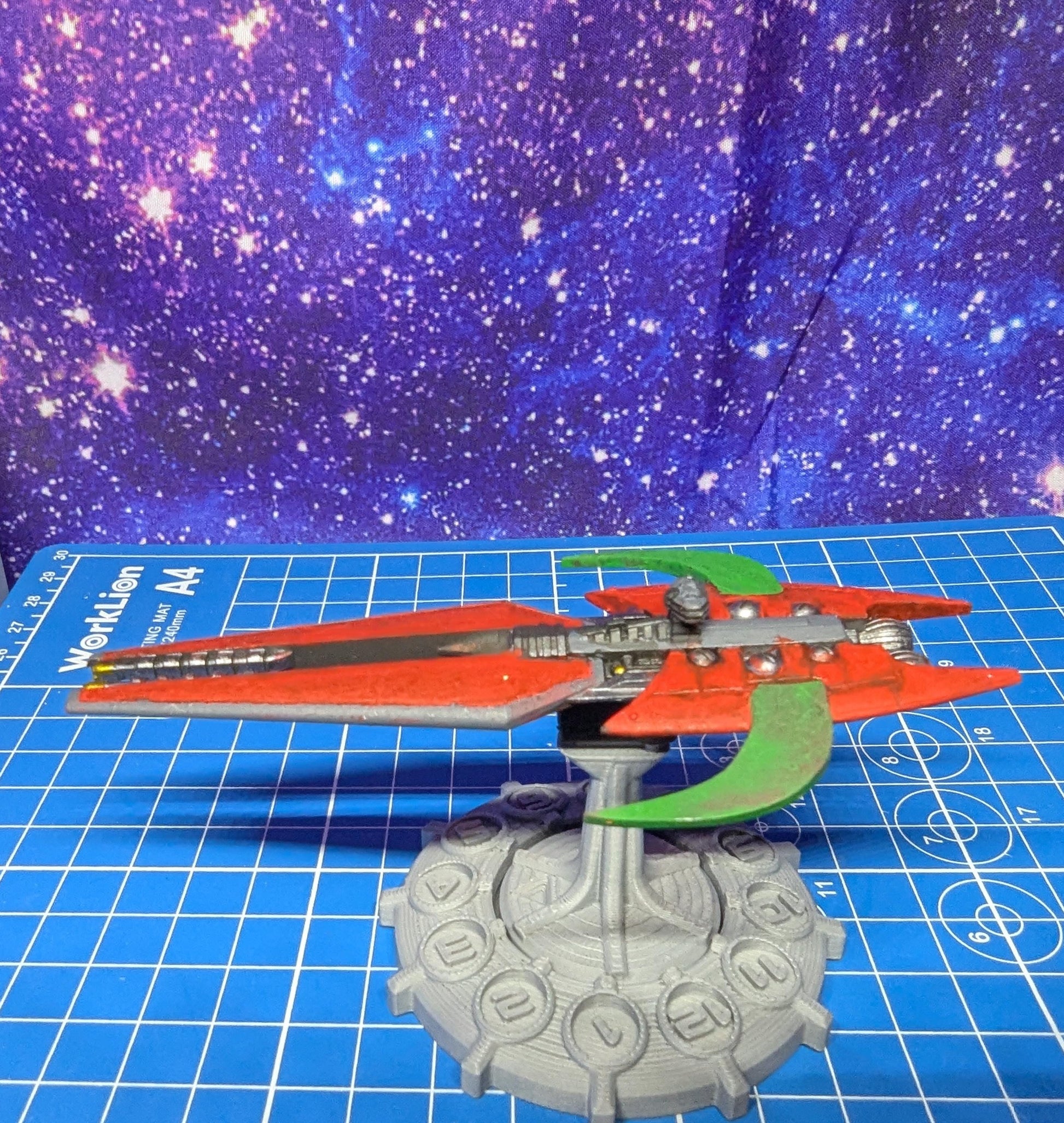 Narn Ka'Tok Battle Destroyer proxy for Star Wars Armada or other miniatures games 110mm