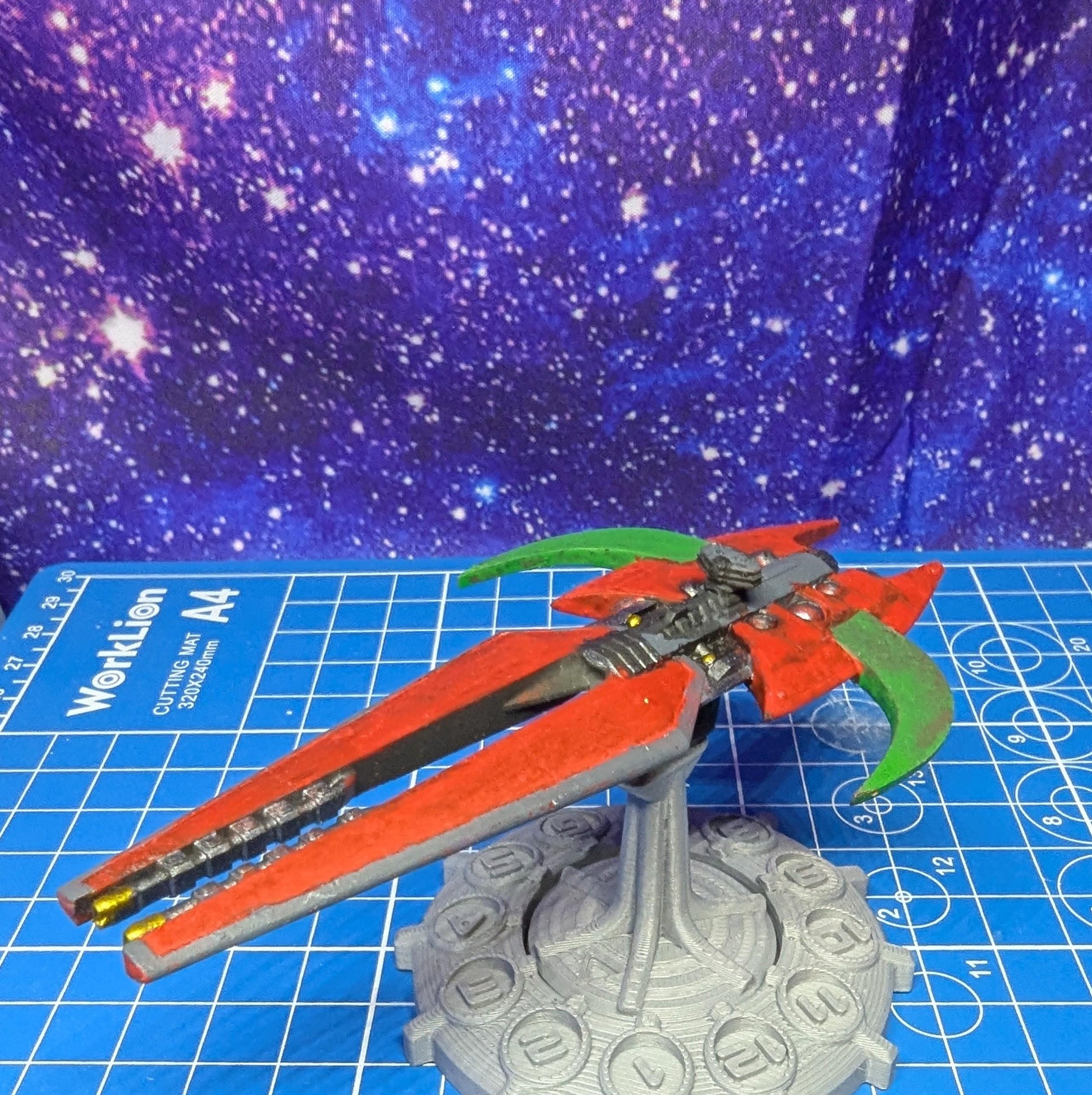 Narn Ka'Tok Battle Destroyer proxy for Star Wars Armada or other miniatures games 110mm