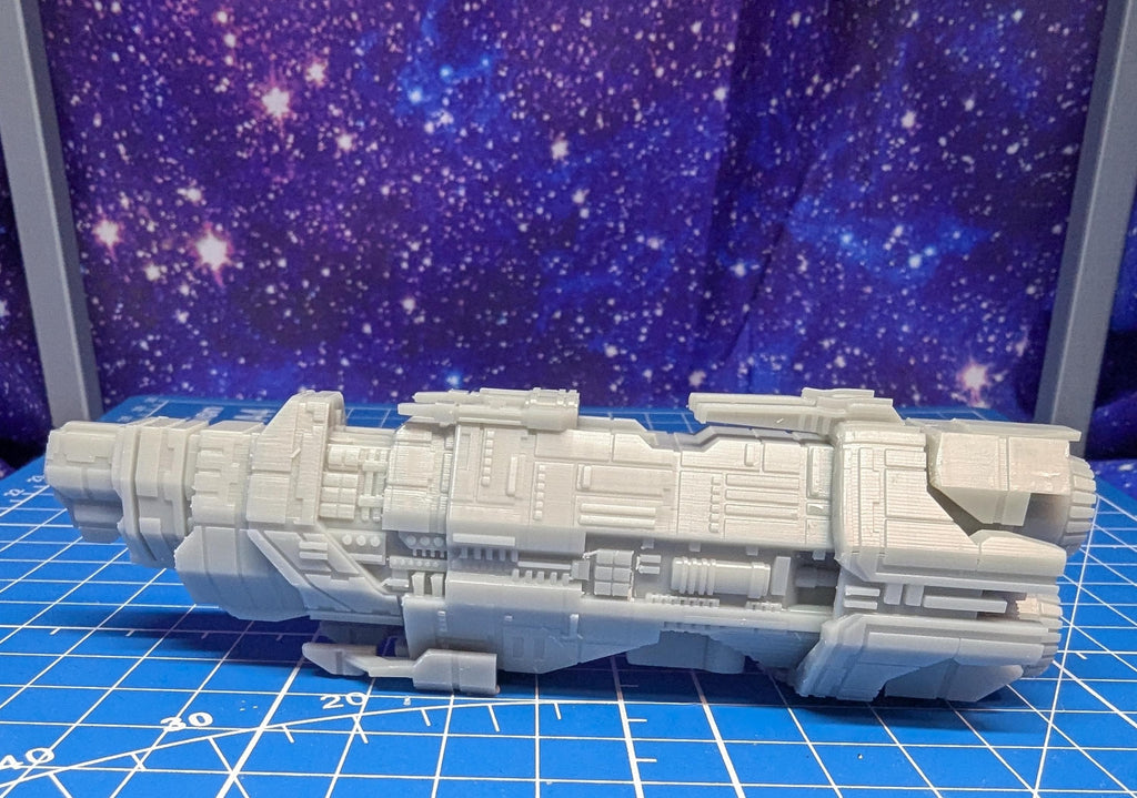 UNSC Marathon-Class Cruiser Miniature: Halo Armada Homebrew (119.3mm)
