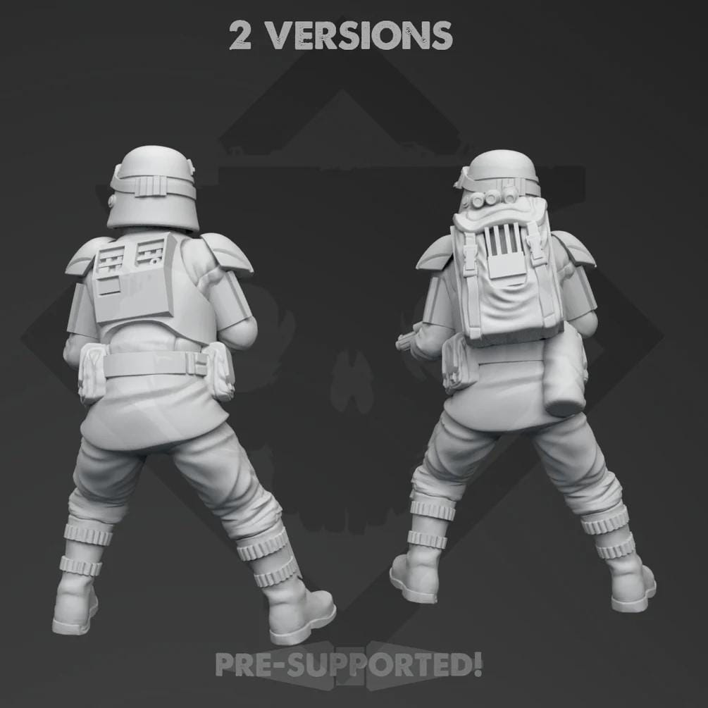 Imperial Authority Field Infantry (16): 35mm Star Wars Legion Proxies