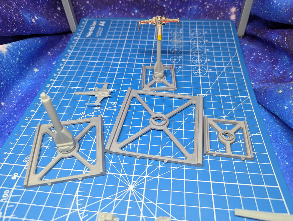 XW Star Wars Xwing compatible Flight Stands for Xwing Miniatures Game