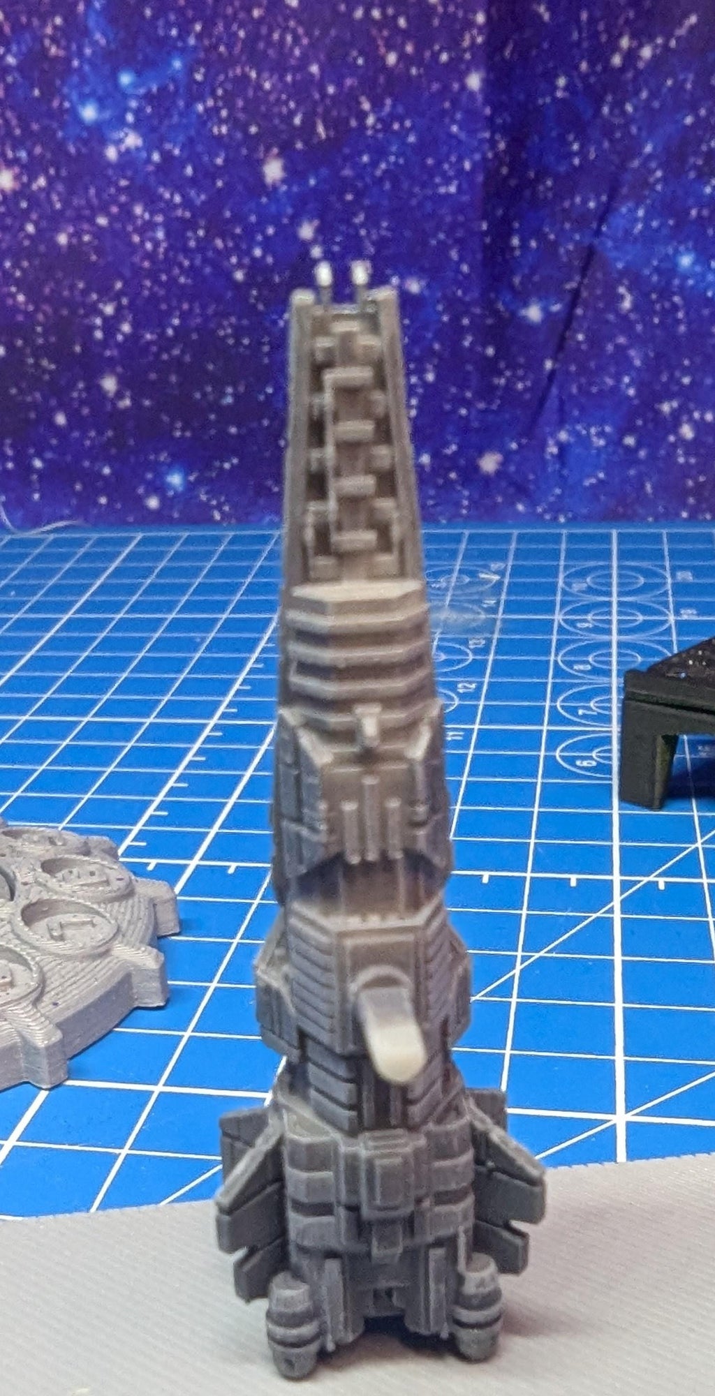 UNSC Halberd class Destroyer 1:10000 scale for Halo Armada Homebrew or other miniatures games 55mm