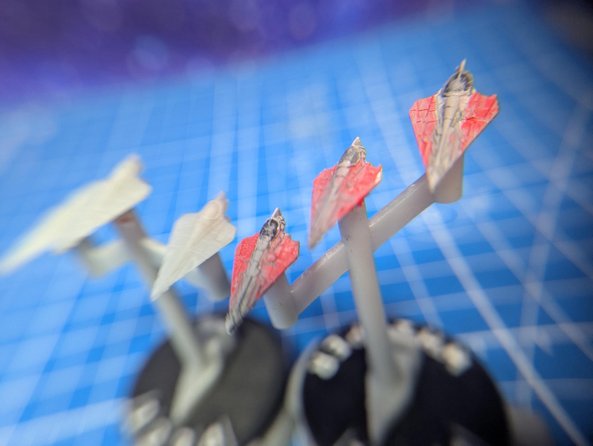 Republic Delta-7 Aetherspite starfighter Squadron (6) for Star Wars Armada or other miniatures games