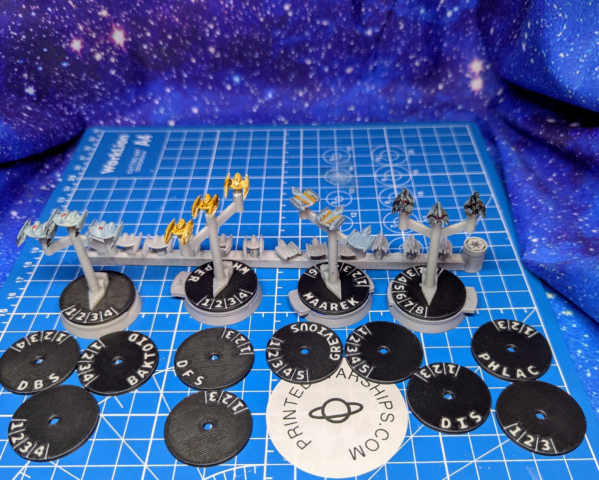 Separatist Fighter Squadron Reinforcement Pack 1 (8) squadrons for Star wars armada or other miniatures games