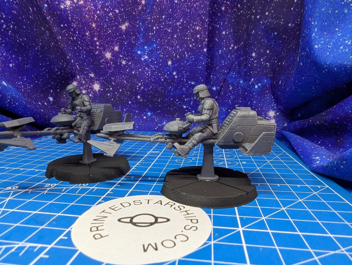 Imperial Authority Assault Speeder Kit (4): 35mm Scale Miniatures Star Wars Legion Proxy