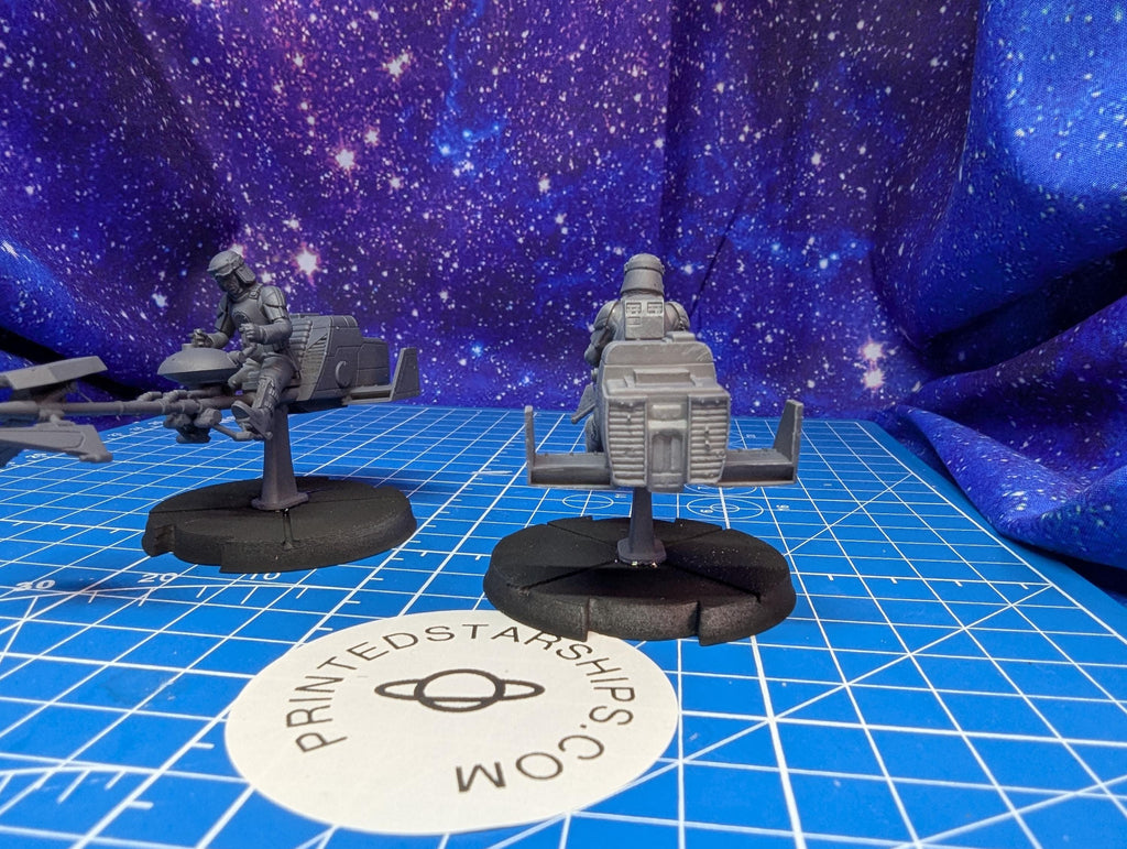 Imperial Authority Assault Speeder kit(2) for Star Wars Legion proxies, Grimdark Future or other miniatures games 35mm scale