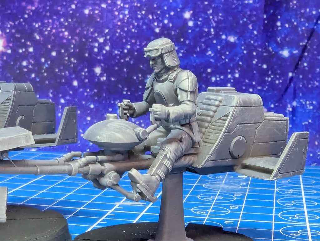 Imperial Authority Assault Speeder kit(2) for Star Wars Legion proxies, Grimdark Future or other miniatures games 35mm scale