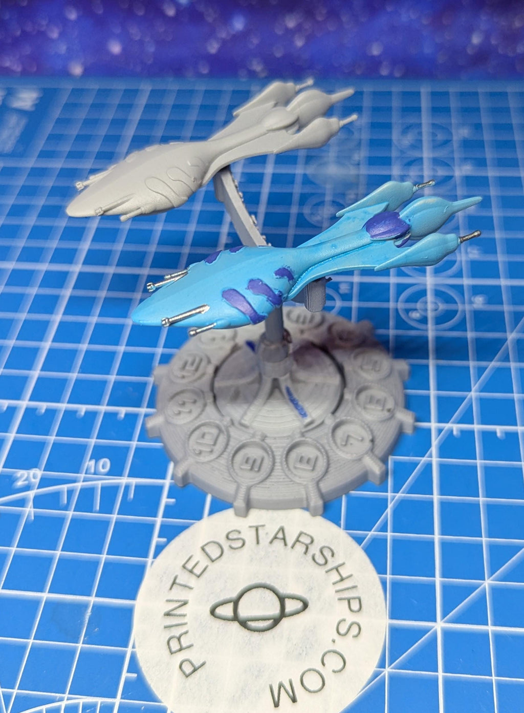 Babylon 5 Minbari Federation Torotha Frigate for Star wars armada style games 67mm