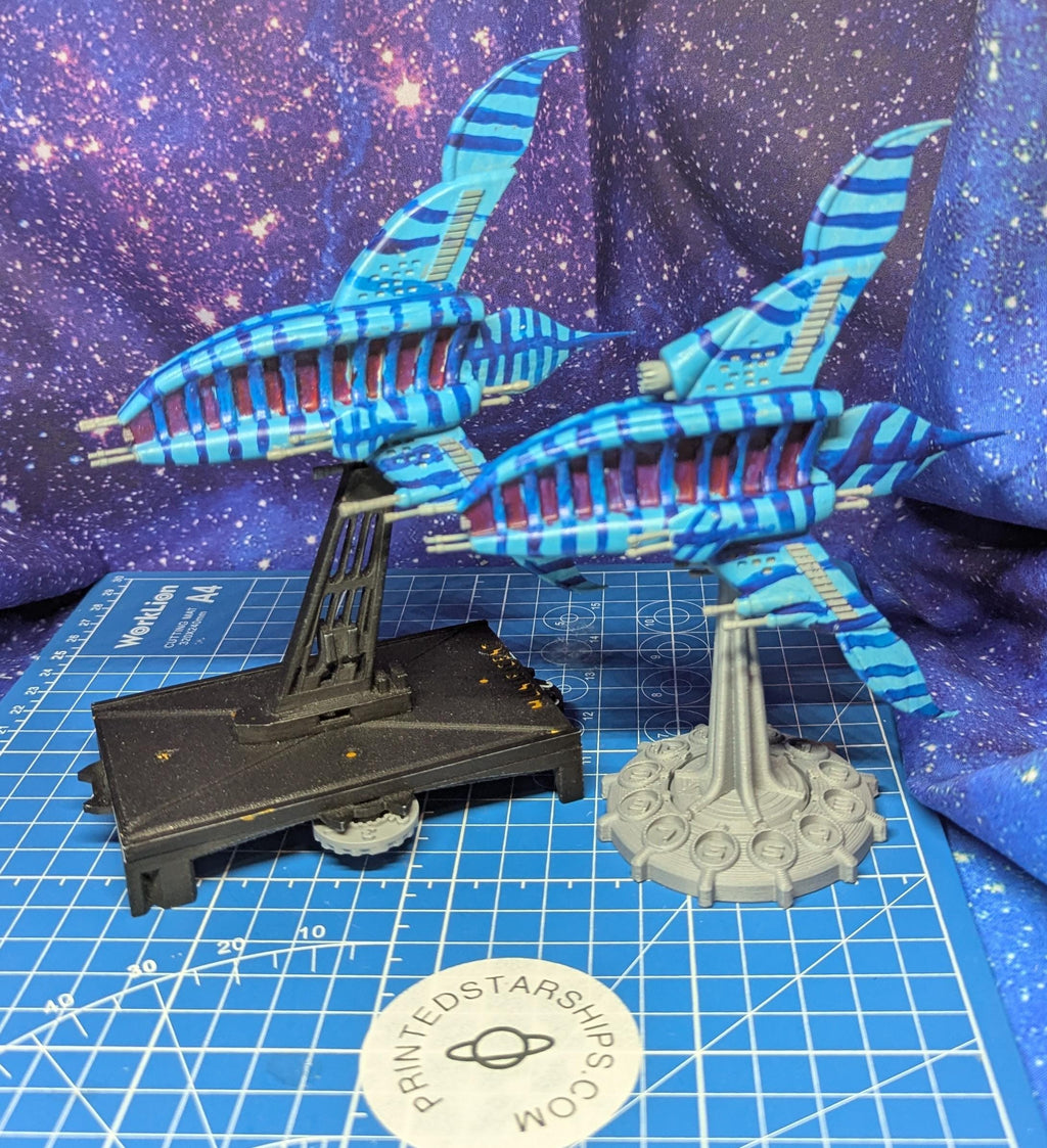 Minbari Federation Tigara War Cruiser/Leshath Heavy Scout proxy for Star Wars Armada