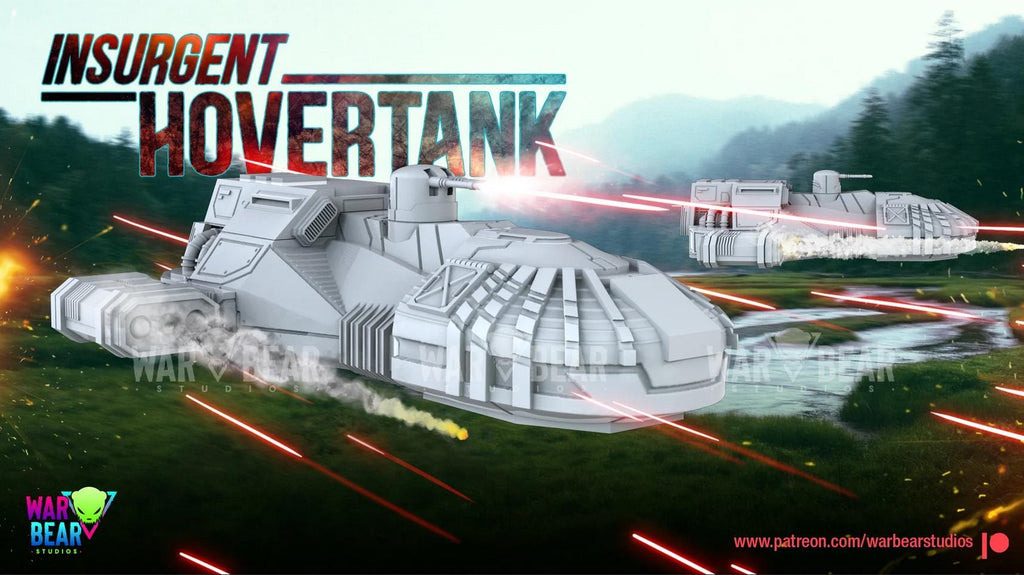 Rebel T1-B Insurgent Hover Tank Kit: 35mm Scale, Star Wars Legion Proxy