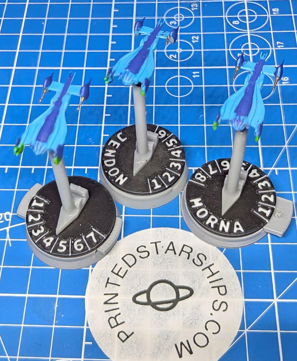 Minbari Federation Flyer Squadron (3): Babylon 5 Armada Miniatures
