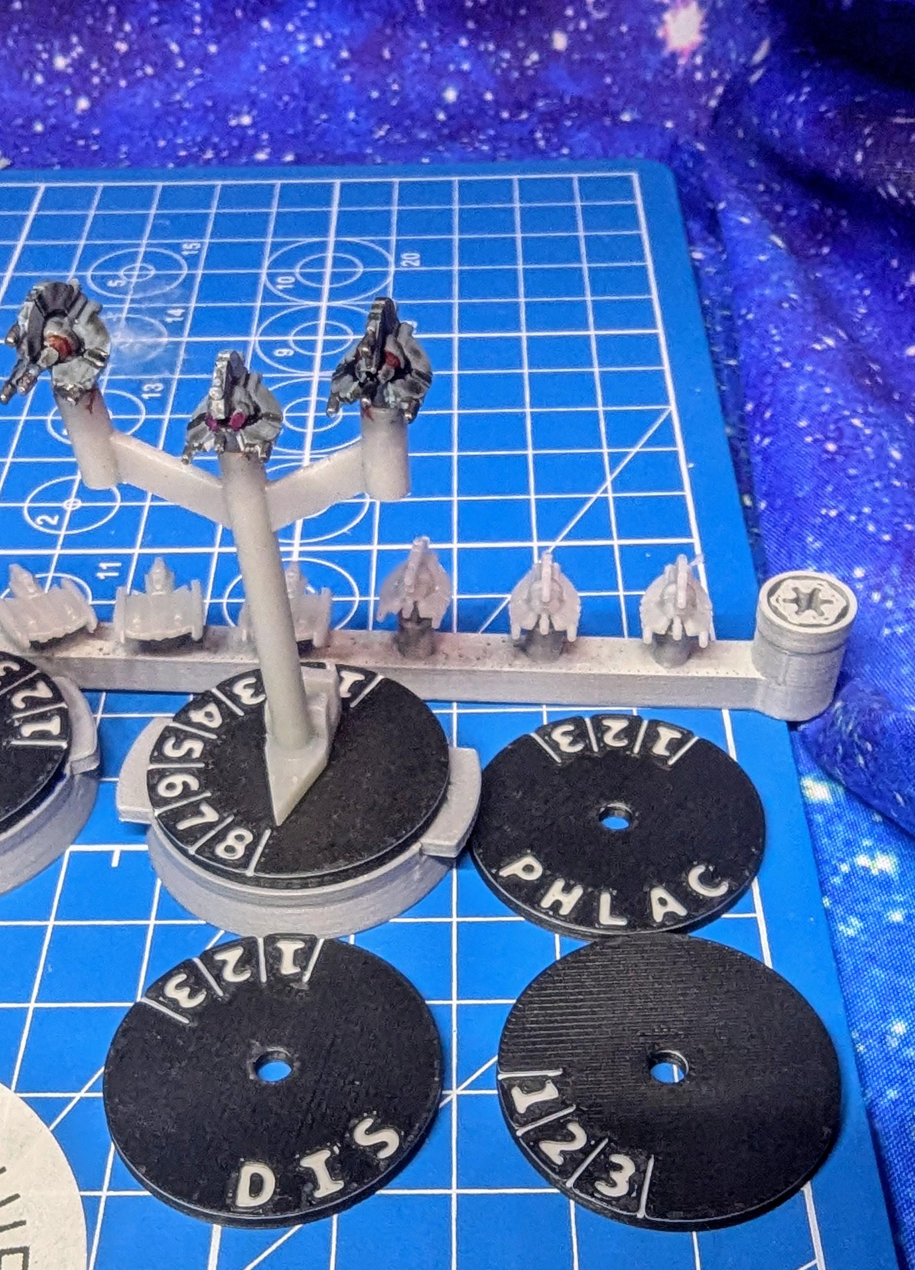 Separatist Fighter Squadron Reinforcement Pack 1 (8) squadrons for Star wars armada or other miniatures games