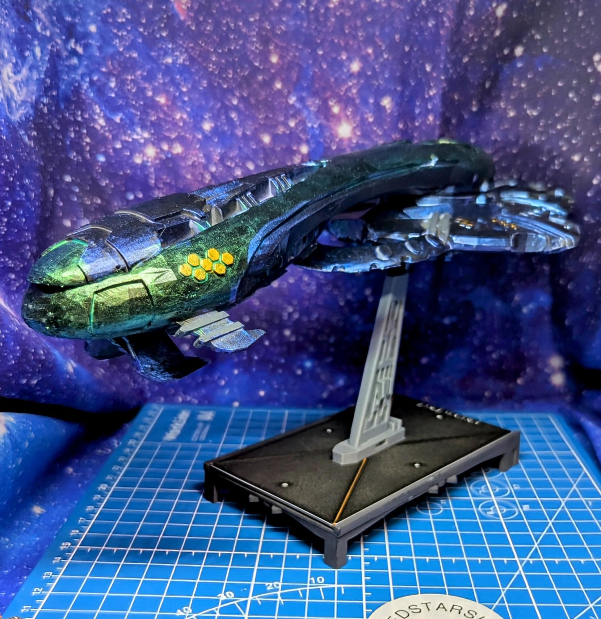 Covenant ORS Varric-pattern heavy cruiser for Halo Armada 300mm