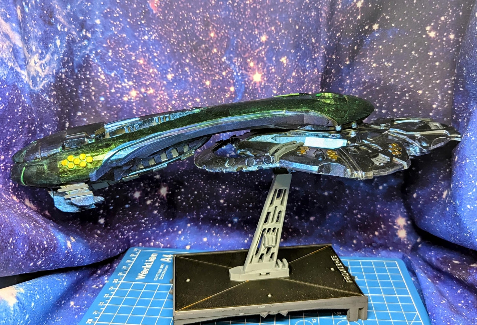 Covenant ORS Varric-pattern heavy cruiser for Halo Armada 300mm