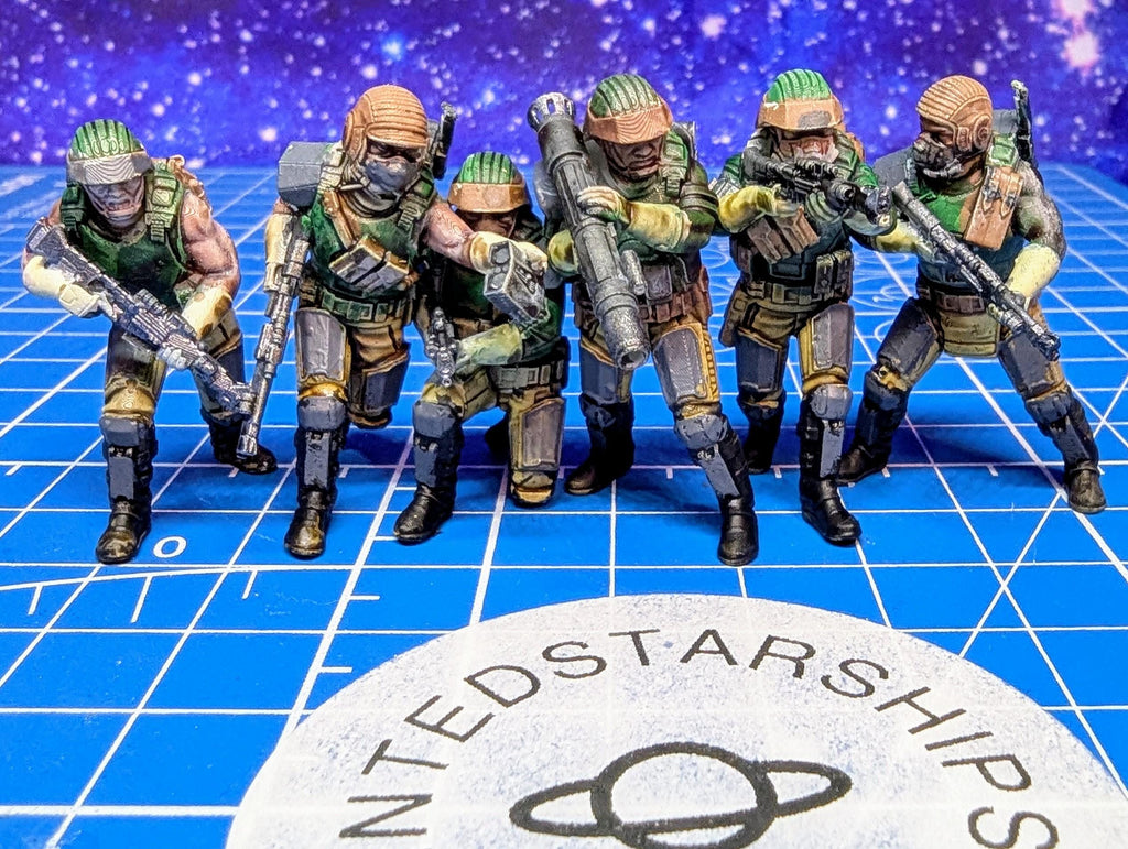 Rebel Exfiltration Troopers Team(6): 35mm Resin Miniatures - Star Wars Legion Proxies