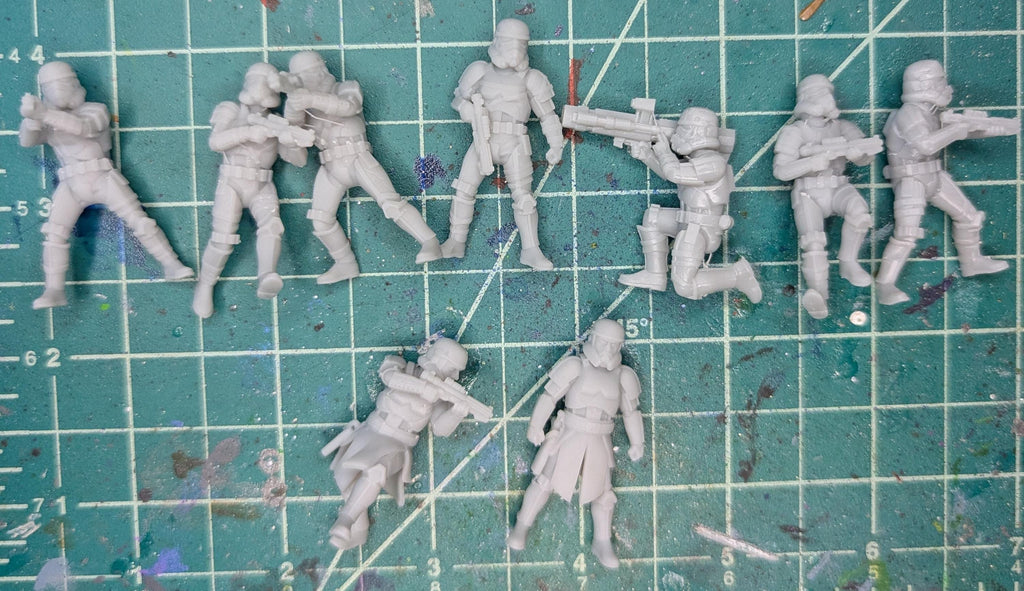 Imperial Dusk Troopers:(9) 35mm Resin Miniatures - Star Wars Legion Proxy