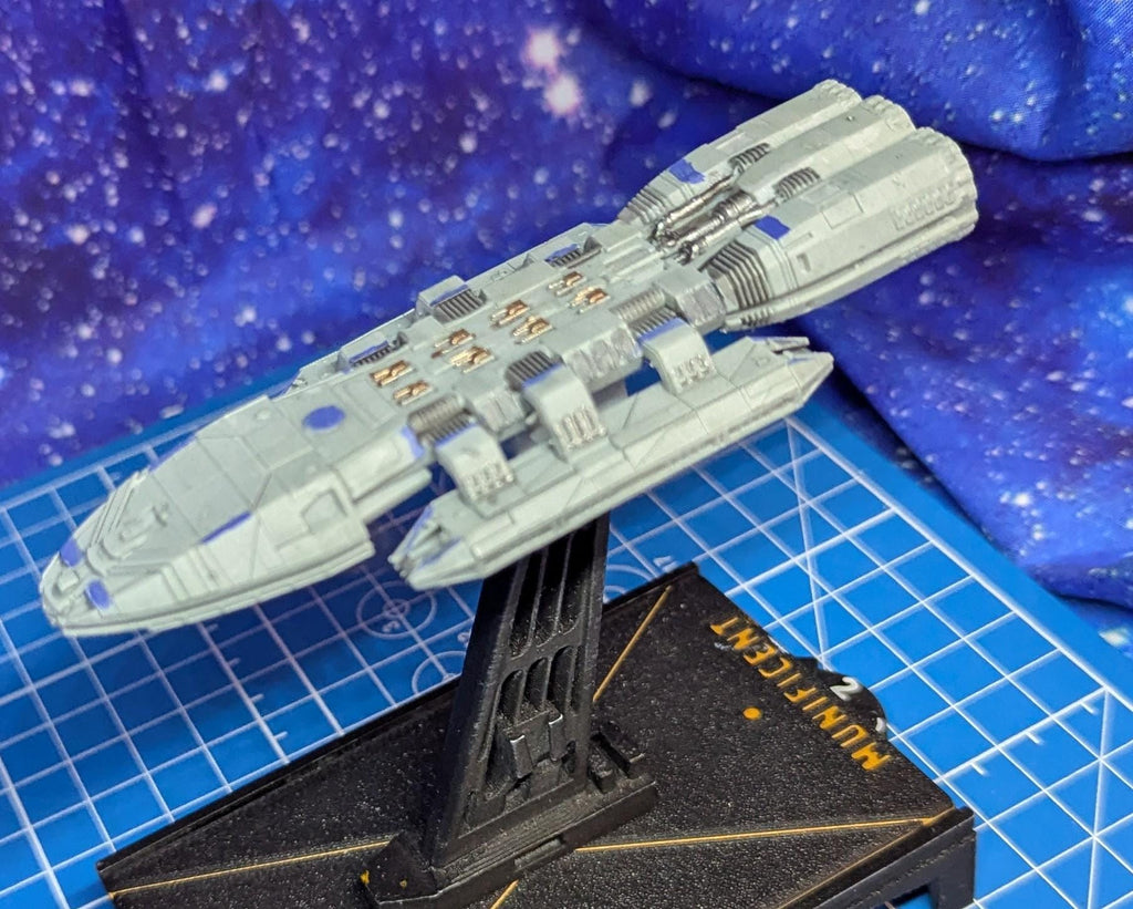 Colonial Artemis Light Cruiser for starship miniatures games 110mm
